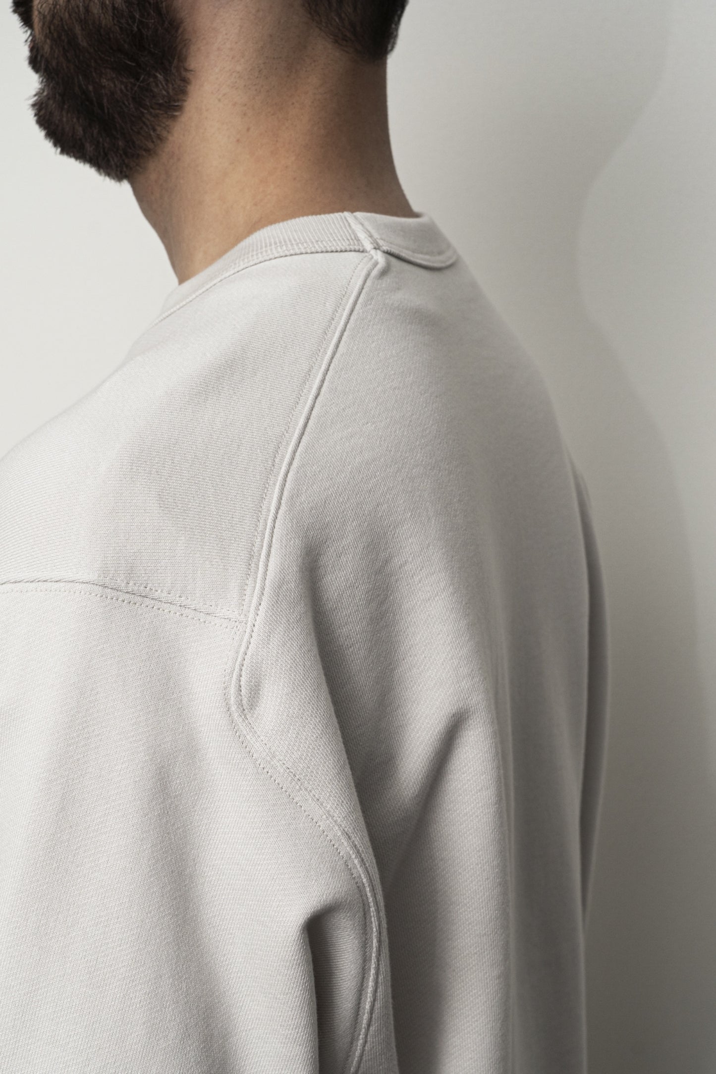 Sweatshirt Coton Pima Ash White Still By Hand | Edgar Bdx