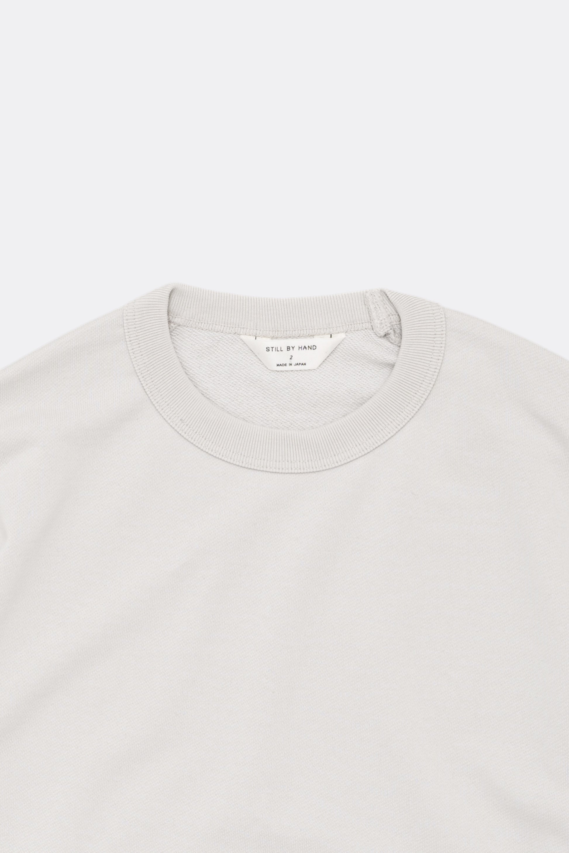 Sweatshirt Coton Pima Ash White Still By Hand | Edgar Bdx