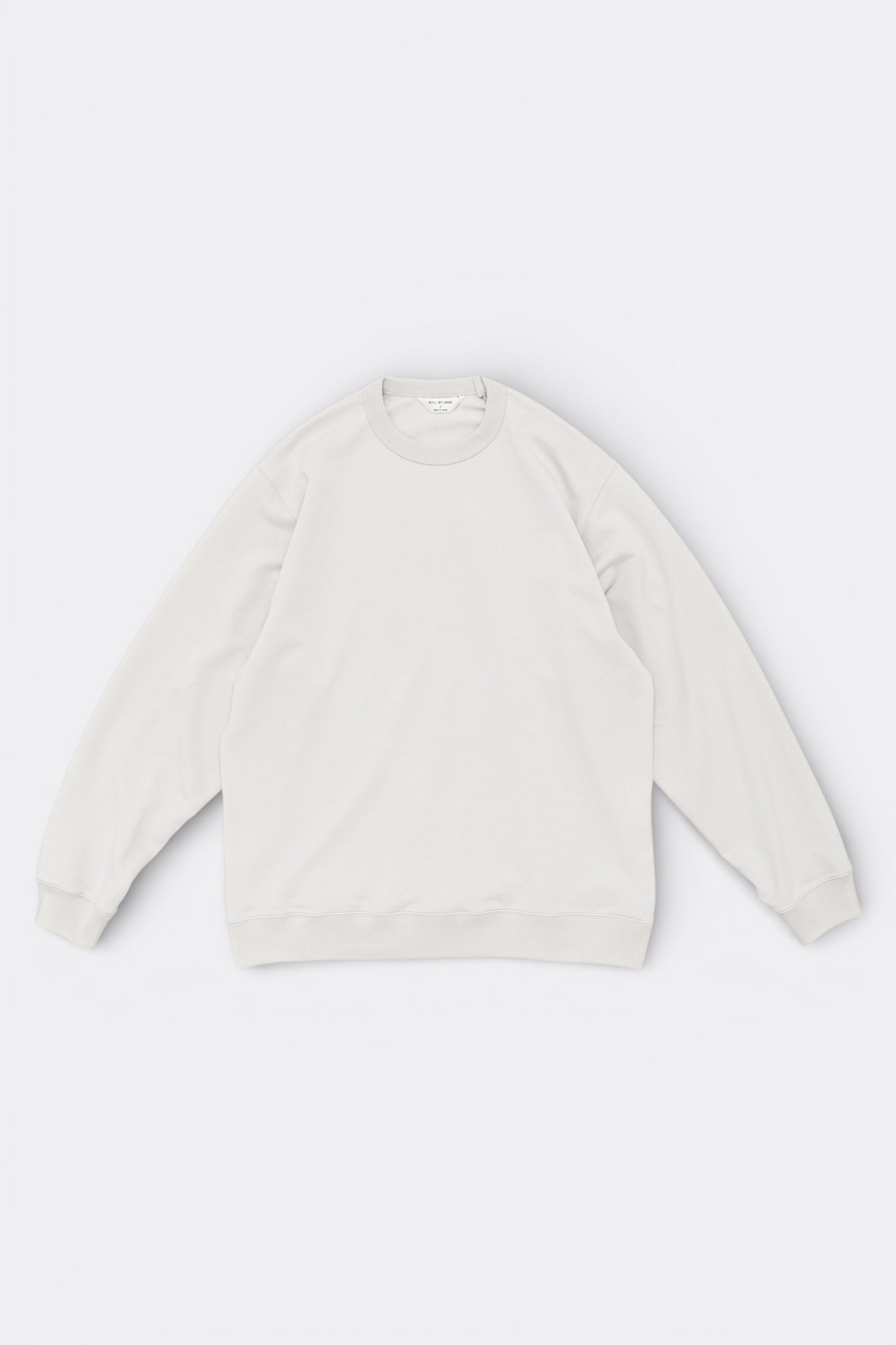 Sweatshirt Coton Pima Ash White Still By Hand | Edgar Bdx