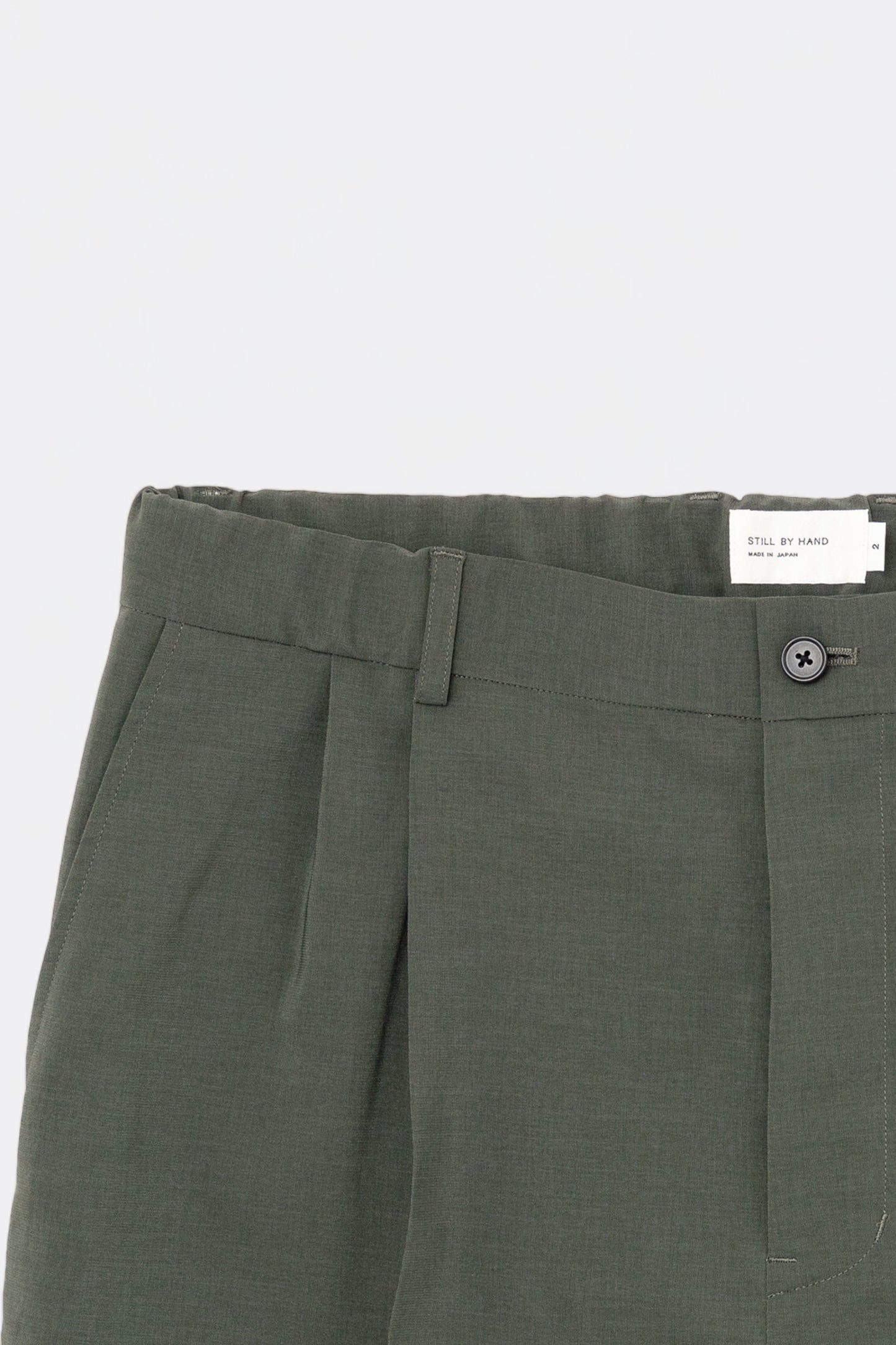 Still By Hand - Pressed Relaxed Pants (Olive)