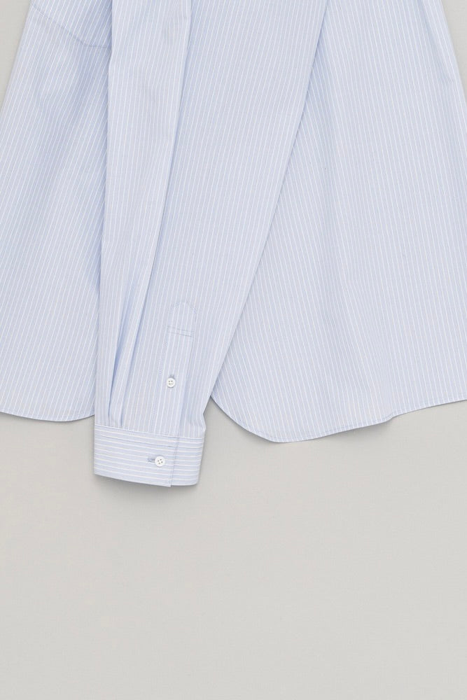 Still By Hand - Regular Collar Shirt (Blue Stripe)