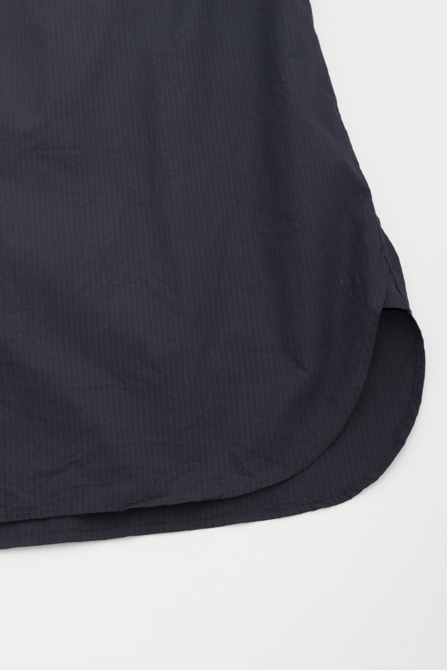 Chemise Col Classique Navy Stripe Still By Hand - Coton Japonais Nishiwaki