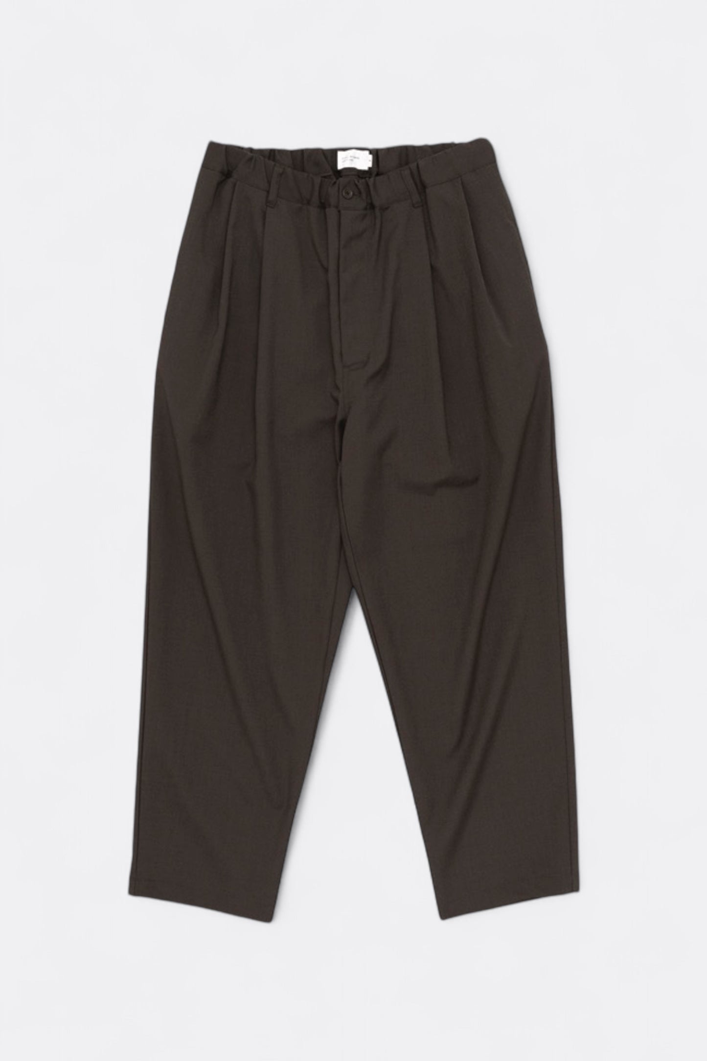 Still By Hand - Relaxed 2 Tuck Pants (Dark Brown)