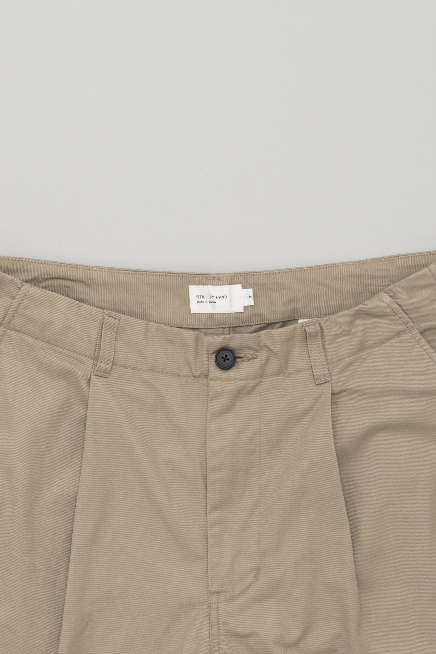 Pantalon Selvedge 1 Pli Beige Still By Hand - Coton Japonais Premium