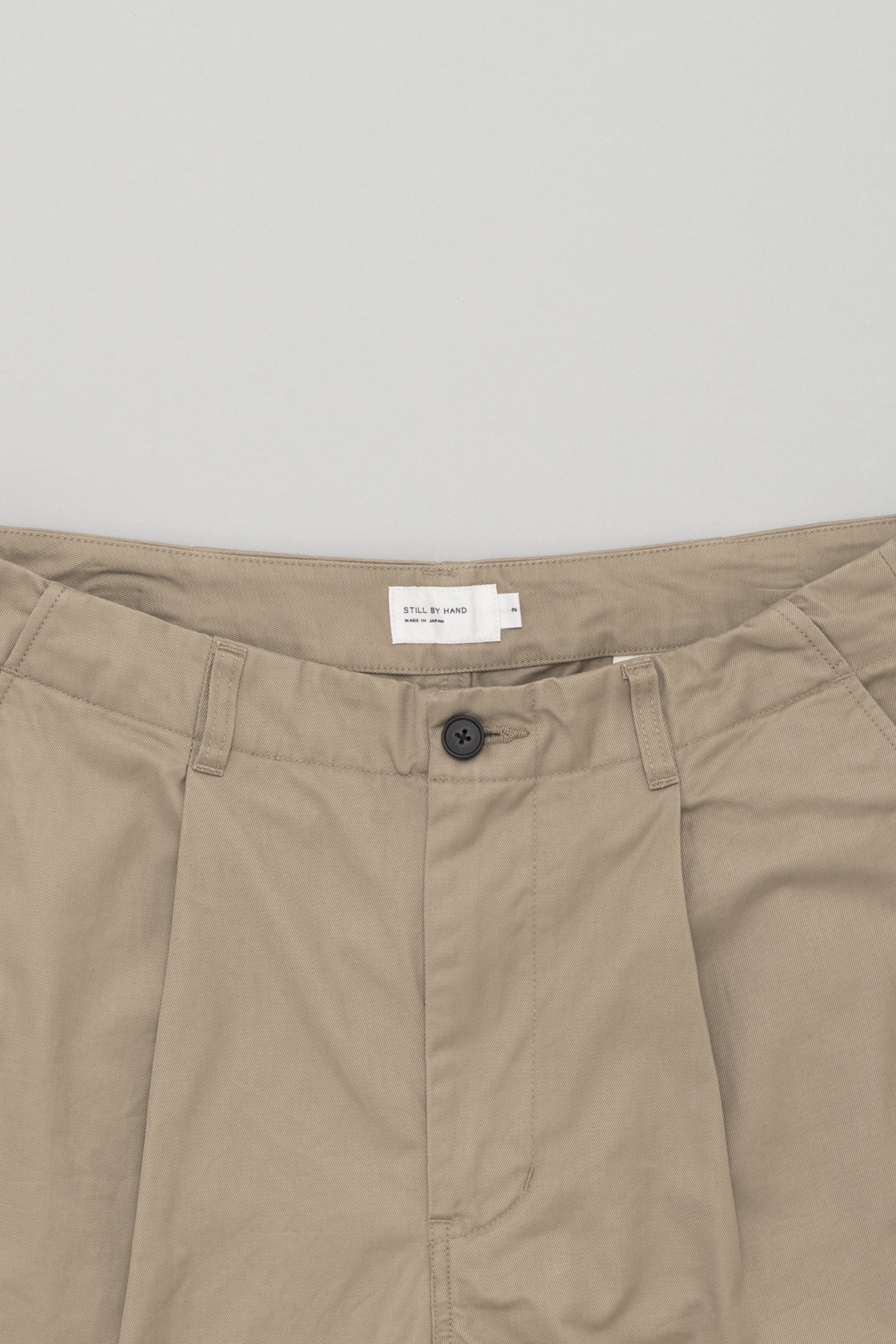 Pantalon Selvedge 1 Pli Beige Still By Hand - Coton Japonais Premium