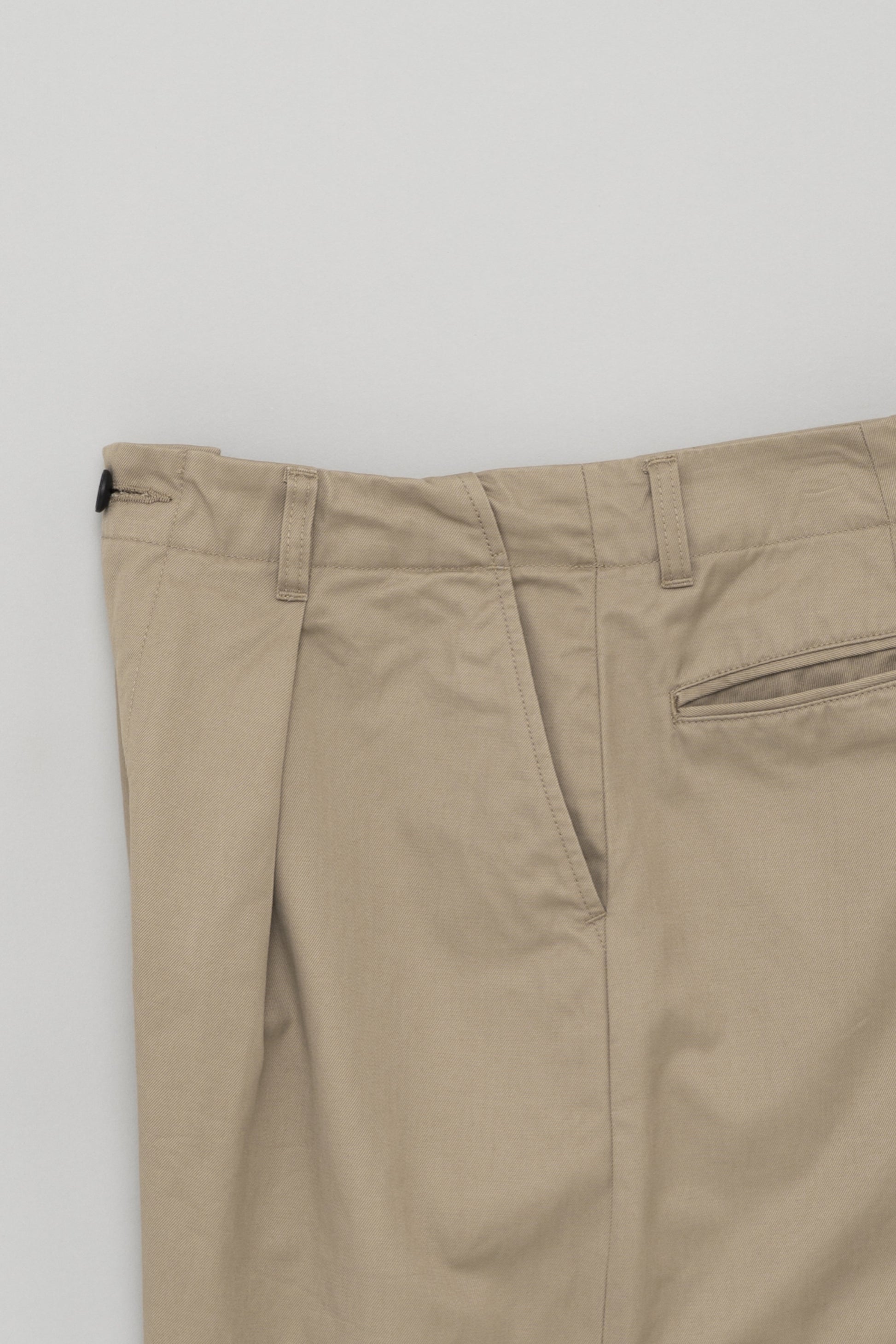 Pantalon Selvedge 1 Pli Beige Still By Hand - Coton Japonais Premium