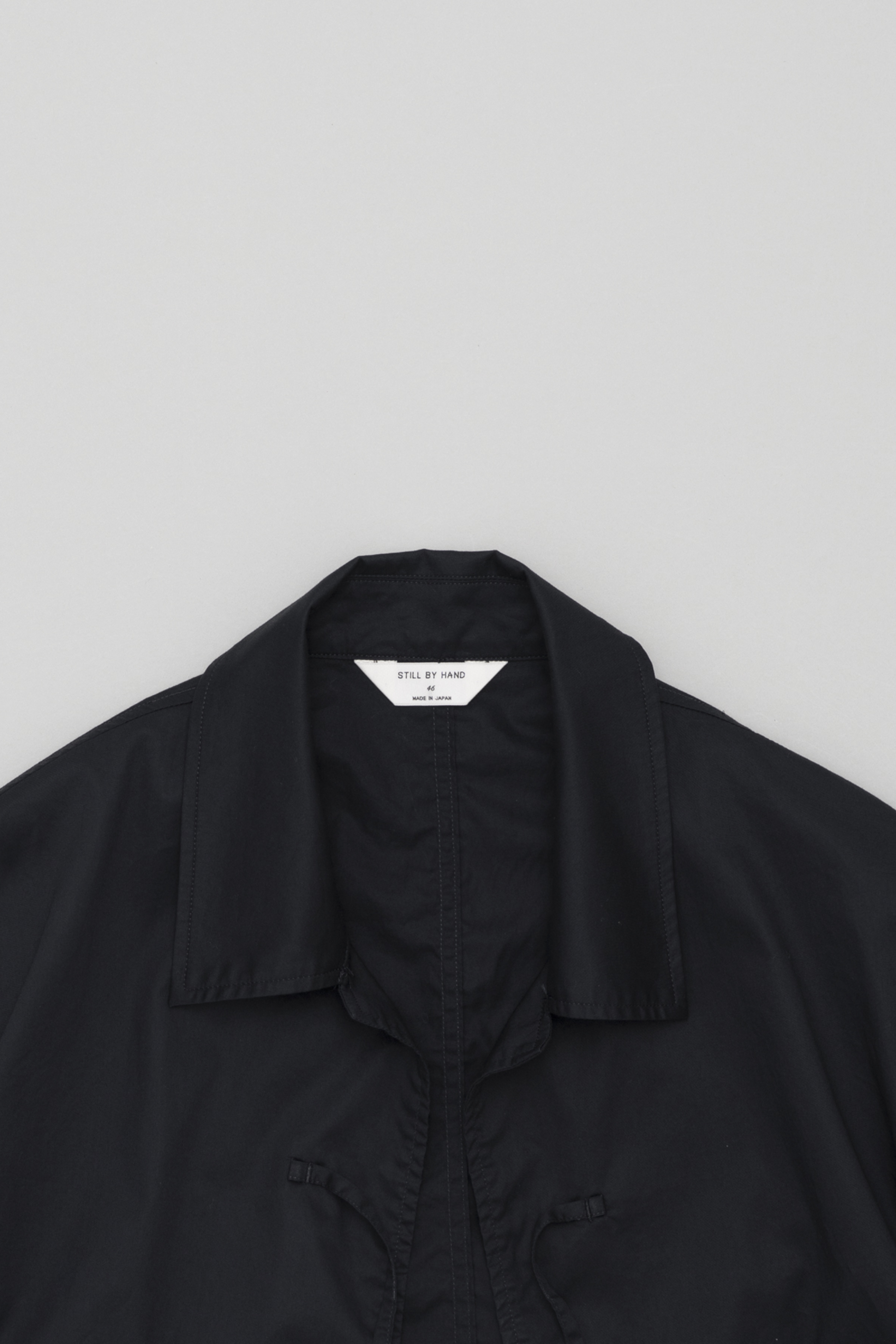 Still By Hand - Surchemise Cordon Devant (Dark Navy) | Chemise Japonaise