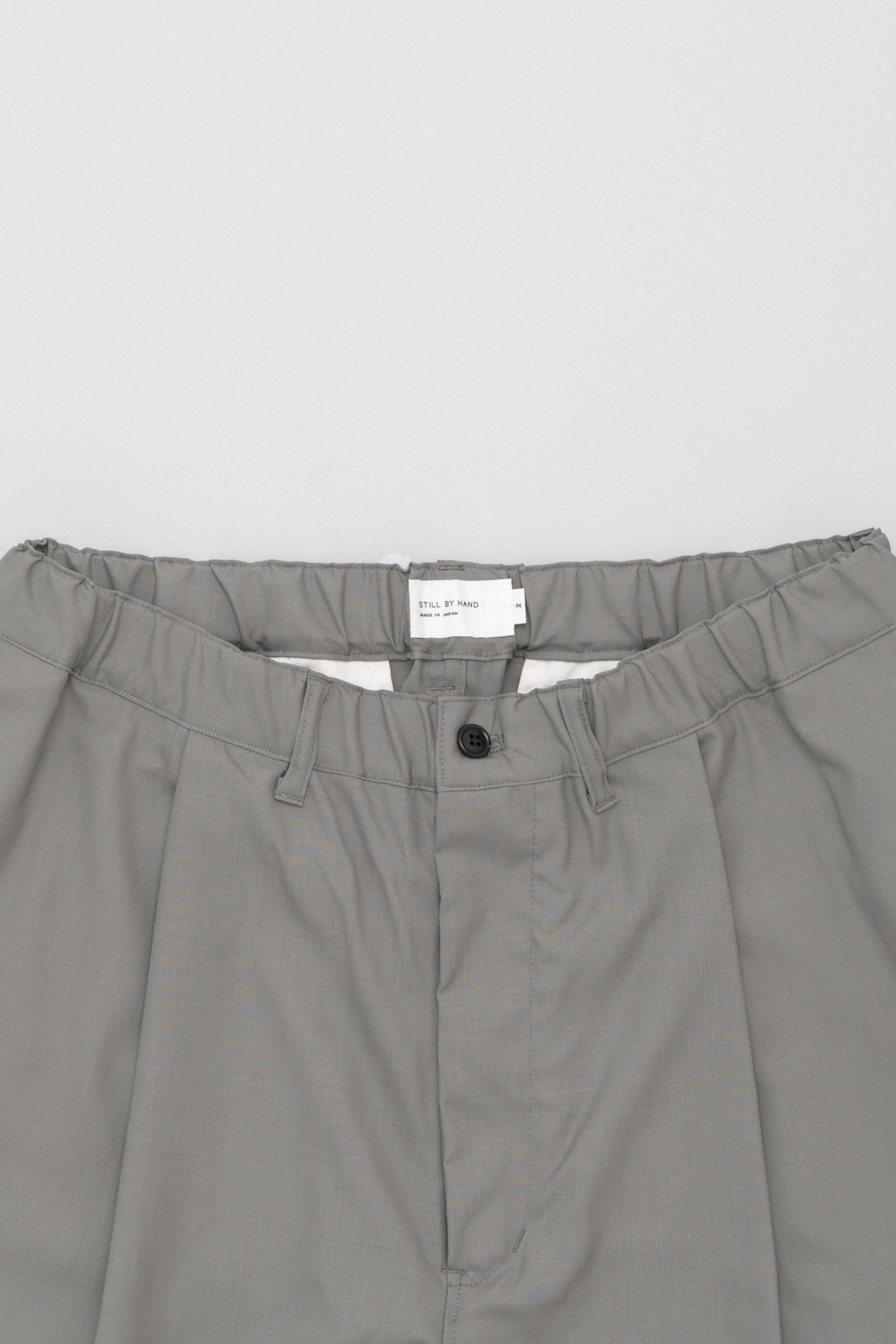 Still By Hand - Pantalon Laine Été Large (Grey) | Pantalon Japonais