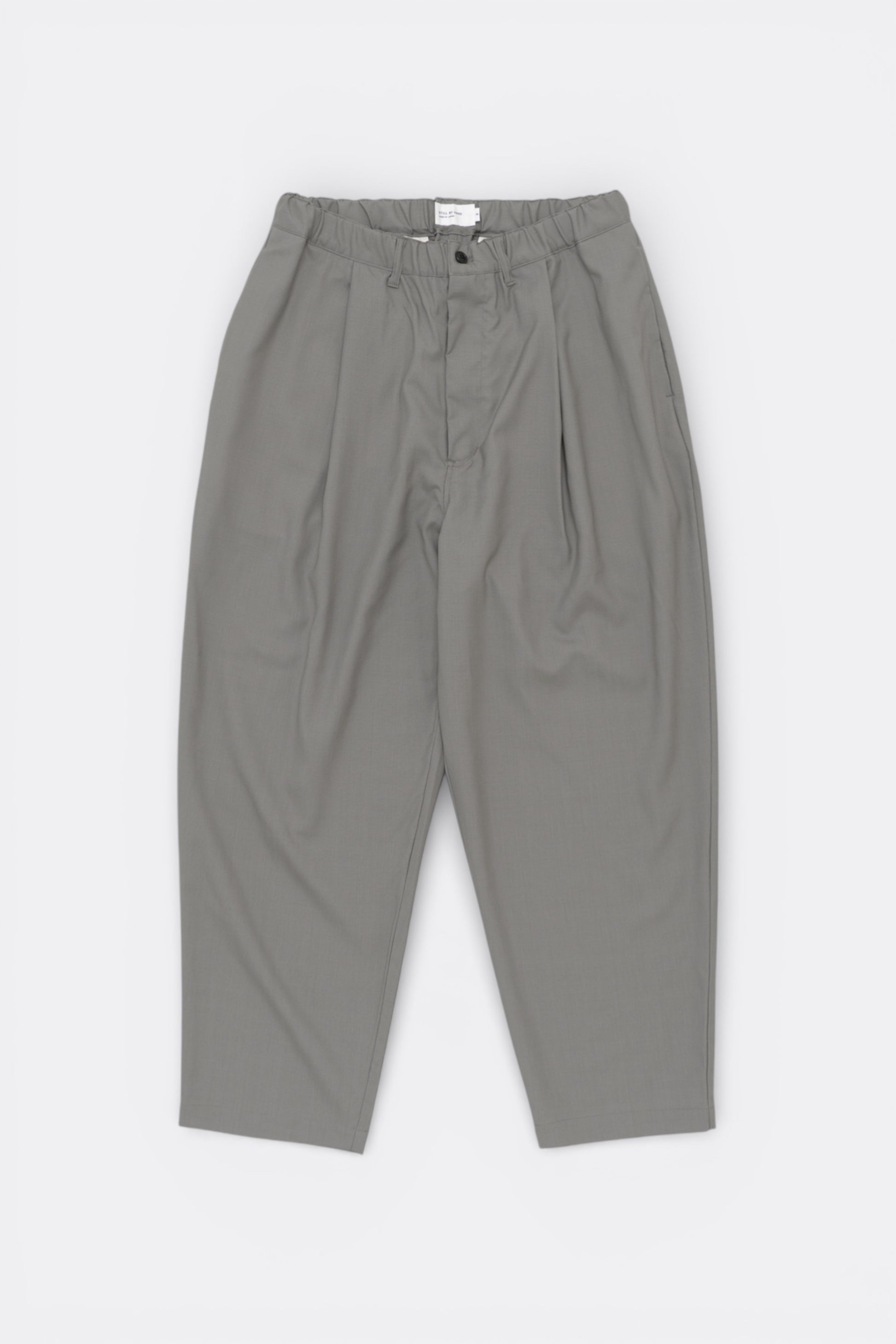 Still By Hand - Pantalon Laine Été Large (Grey) | Pantalon Japonais