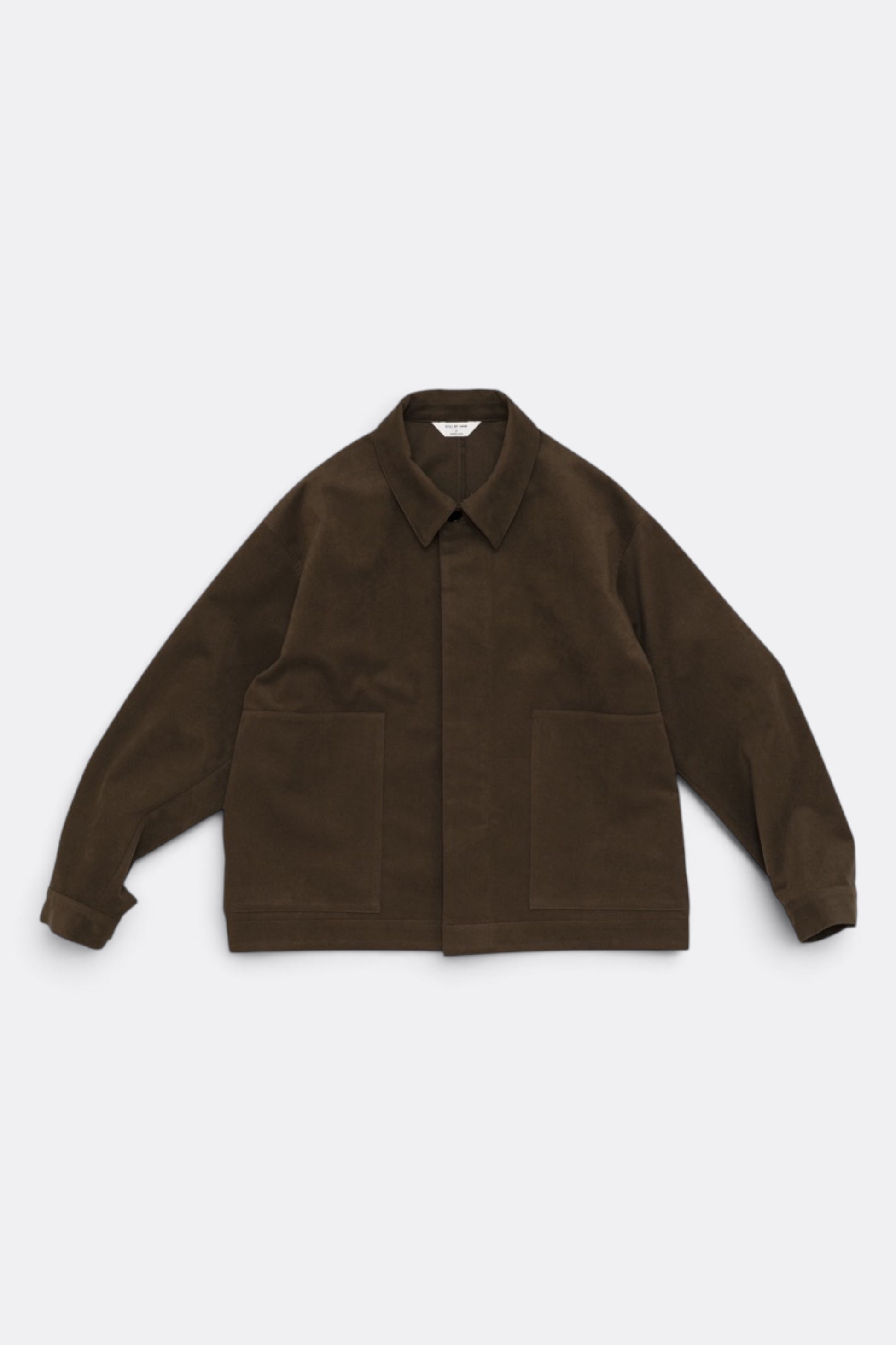 STILL BY HAND Synthetic Leather Short Blouson Brown | Blouson Cuir Synthétique Japonais | Edgar Bdx