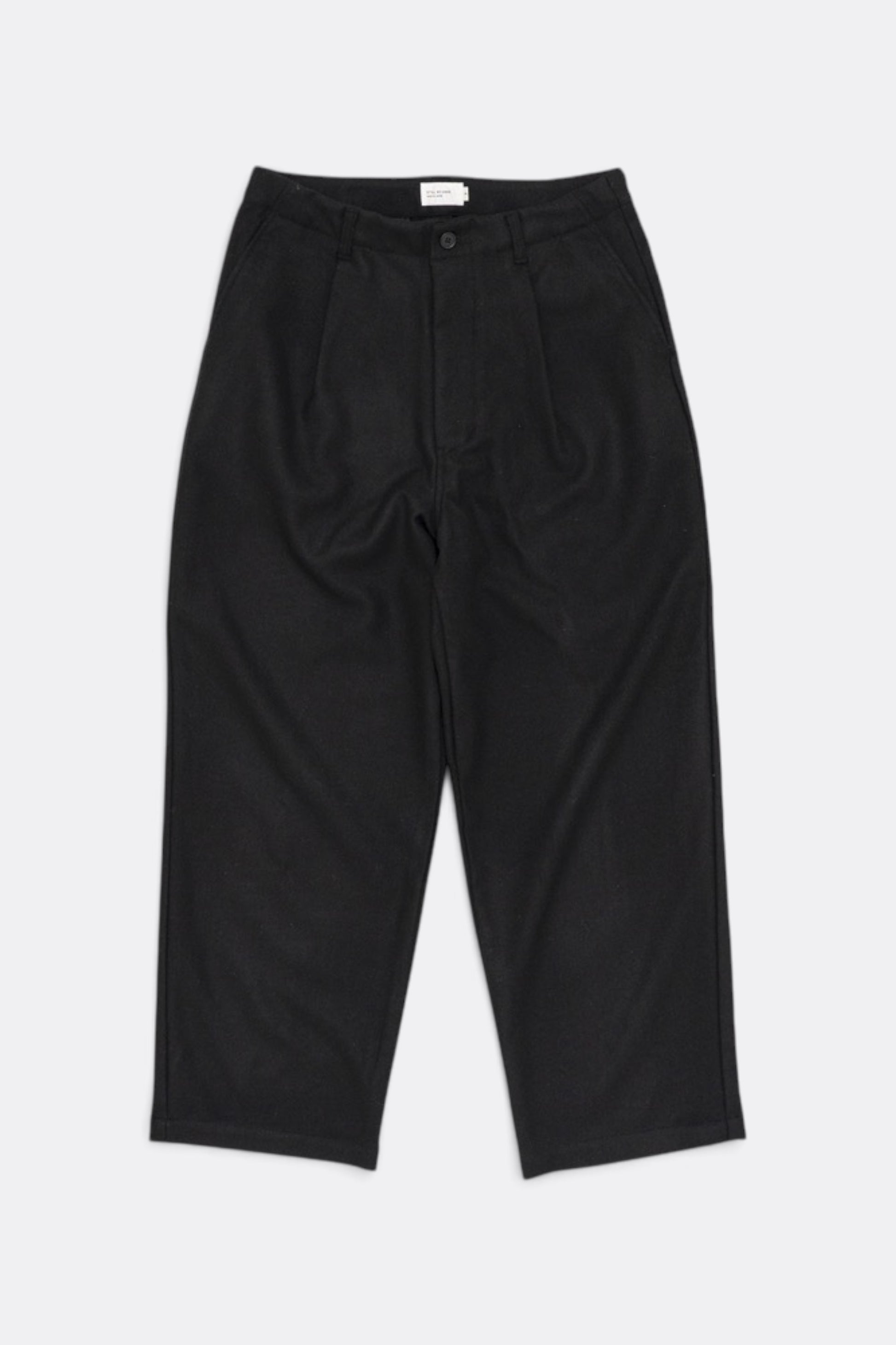 STILL BY HAND W/N Wide Pants Black | Pantalon Laine Large Japonais | Edgar Bdx