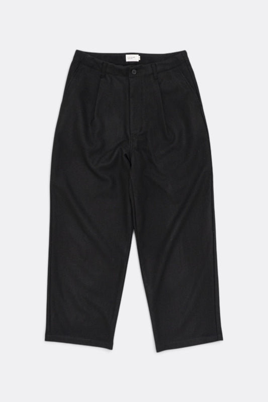 STILL BY HAND W/N Wide Pants Black | Pantalon Laine Large Japonais | Edgar Bdx