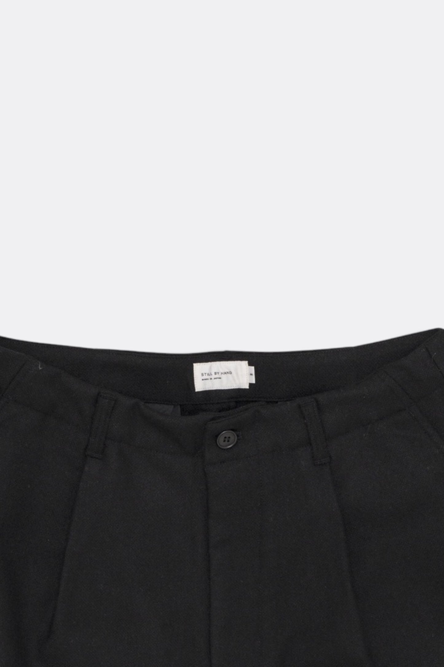 STILL BY HAND W/N Wide Pants Black | Pantalon Laine Large Japonais | Edgar Bdx