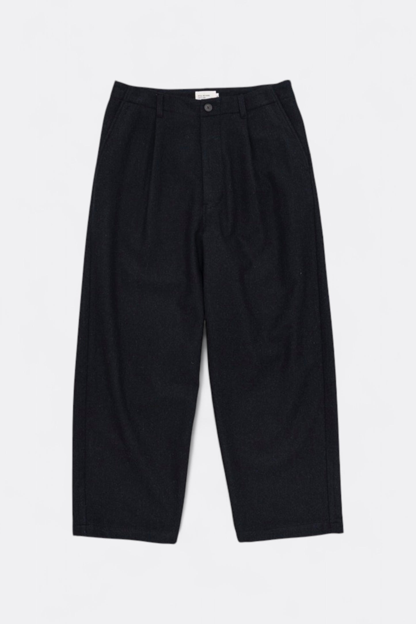 Still By Hand - W/N Wide Pants (Black Navy)