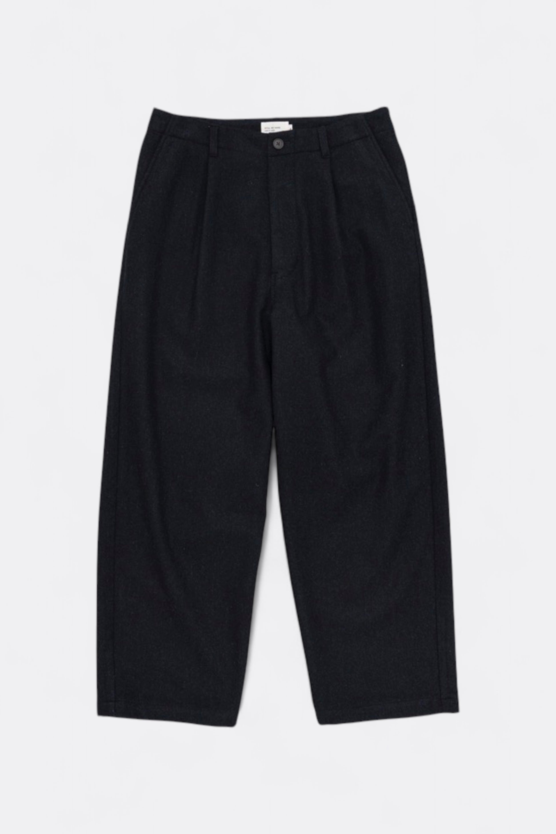 Still By Hand - W/N Wide Pants (Black Navy)