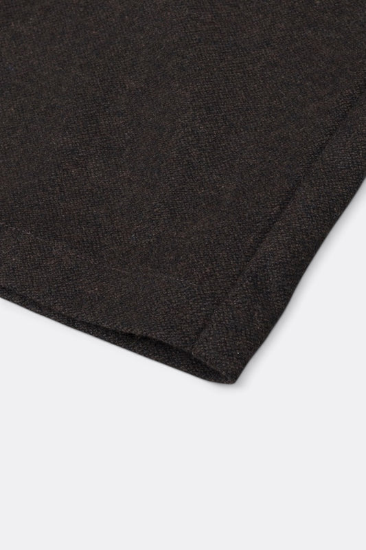 STILL BY HAND W/N Wide Pants Dark Brown | Pantalon Laine Large Japonais | Edgar Bdx