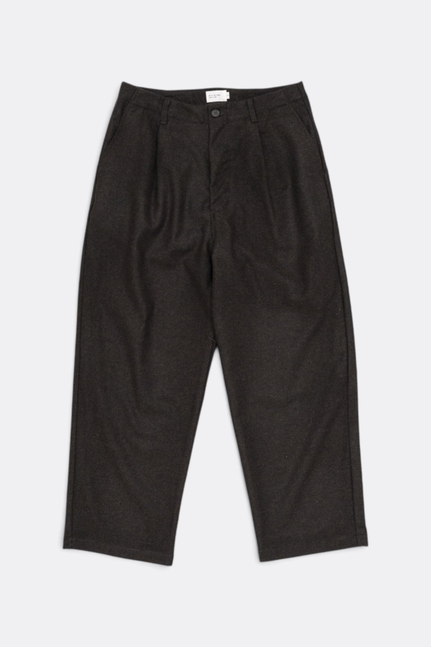 STILL BY HAND W/N Wide Pants Dark Brown | Pantalon Laine Large Japonais | Edgar Bdx