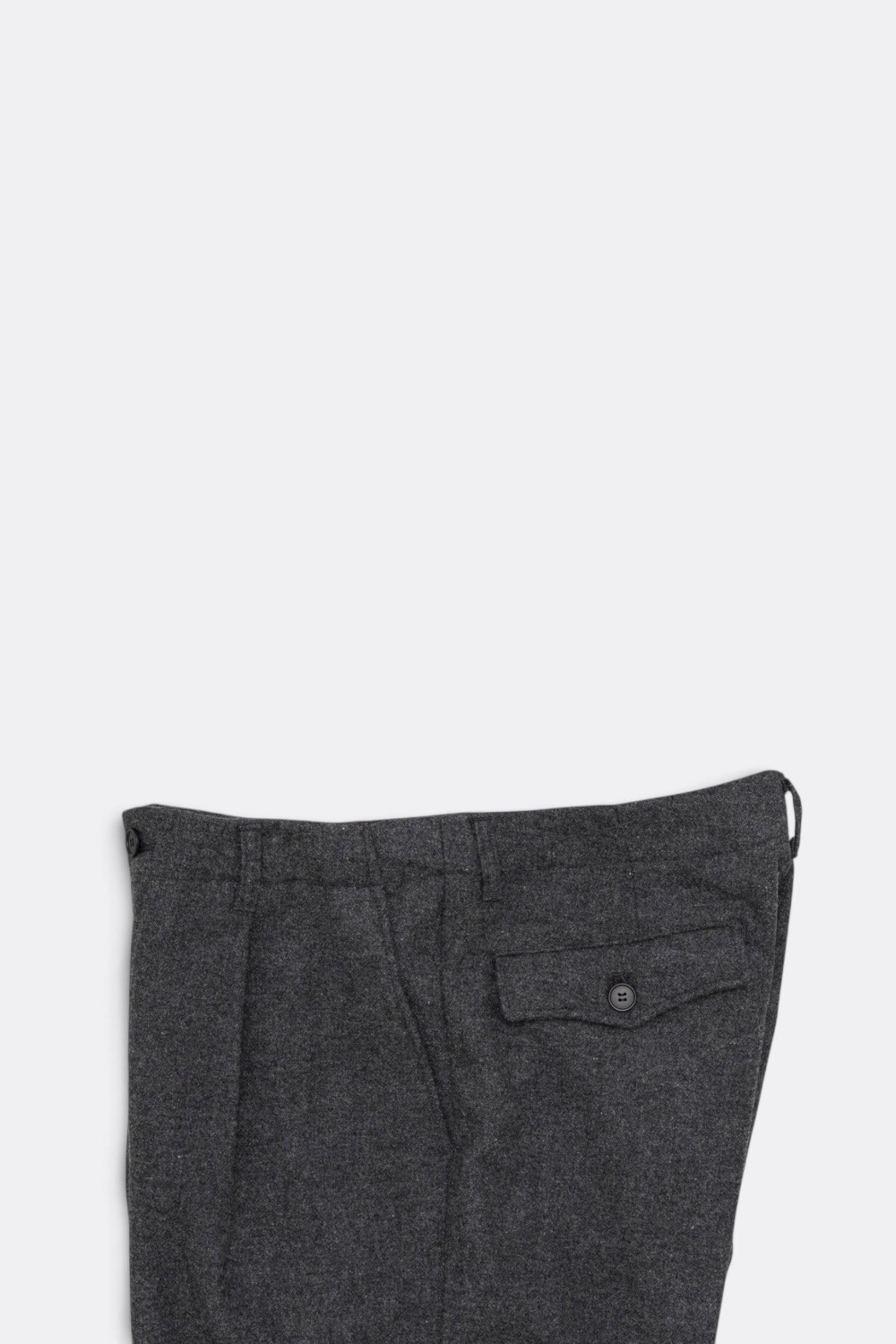 STILL BY HAND W/N Wide Pants Grey | Pantalon Laine Large Japonais | Edgar Bdx