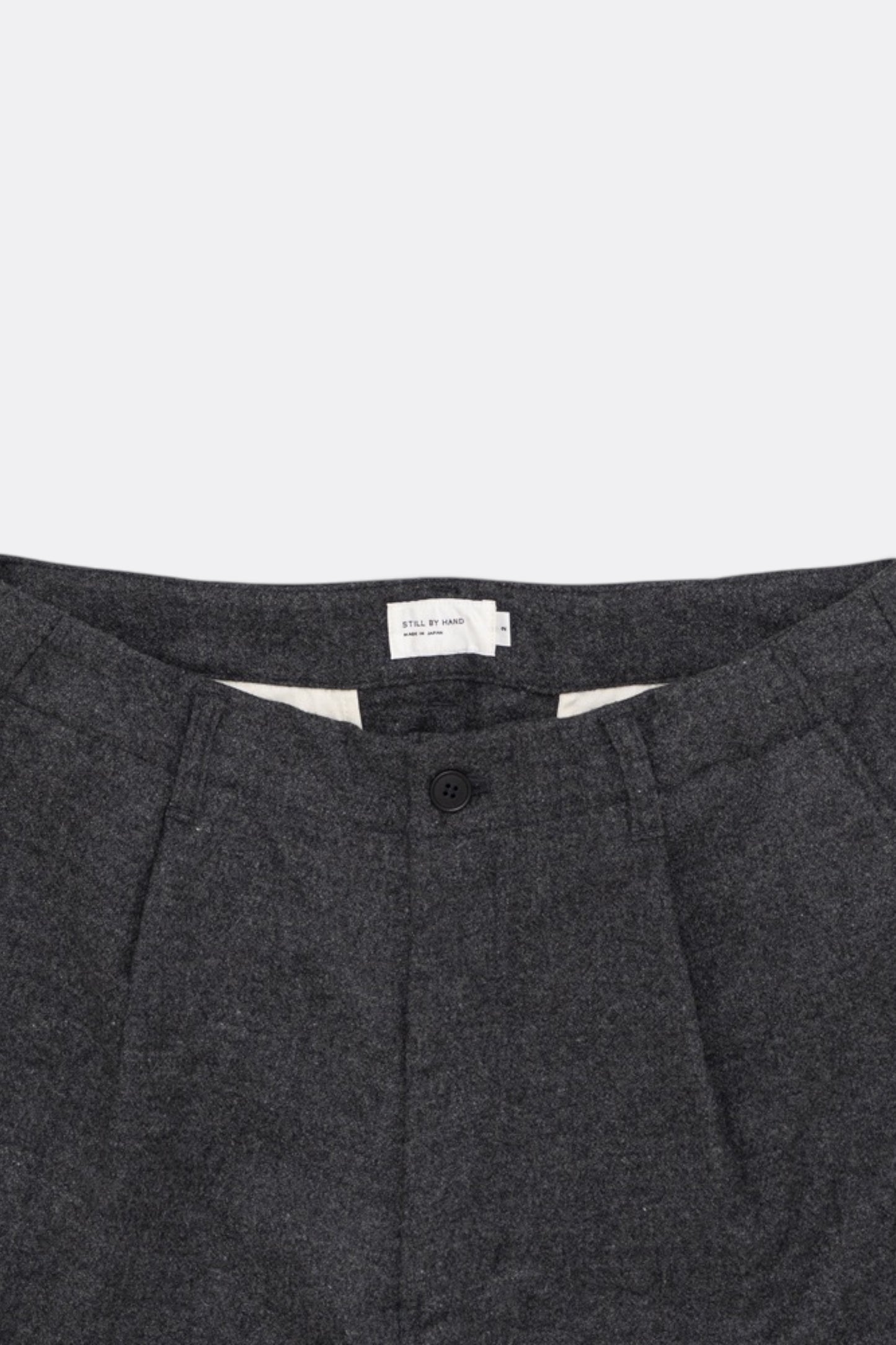 STILL BY HAND W/N Wide Pants Grey | Pantalon Laine Large Japonais | Edgar Bdx