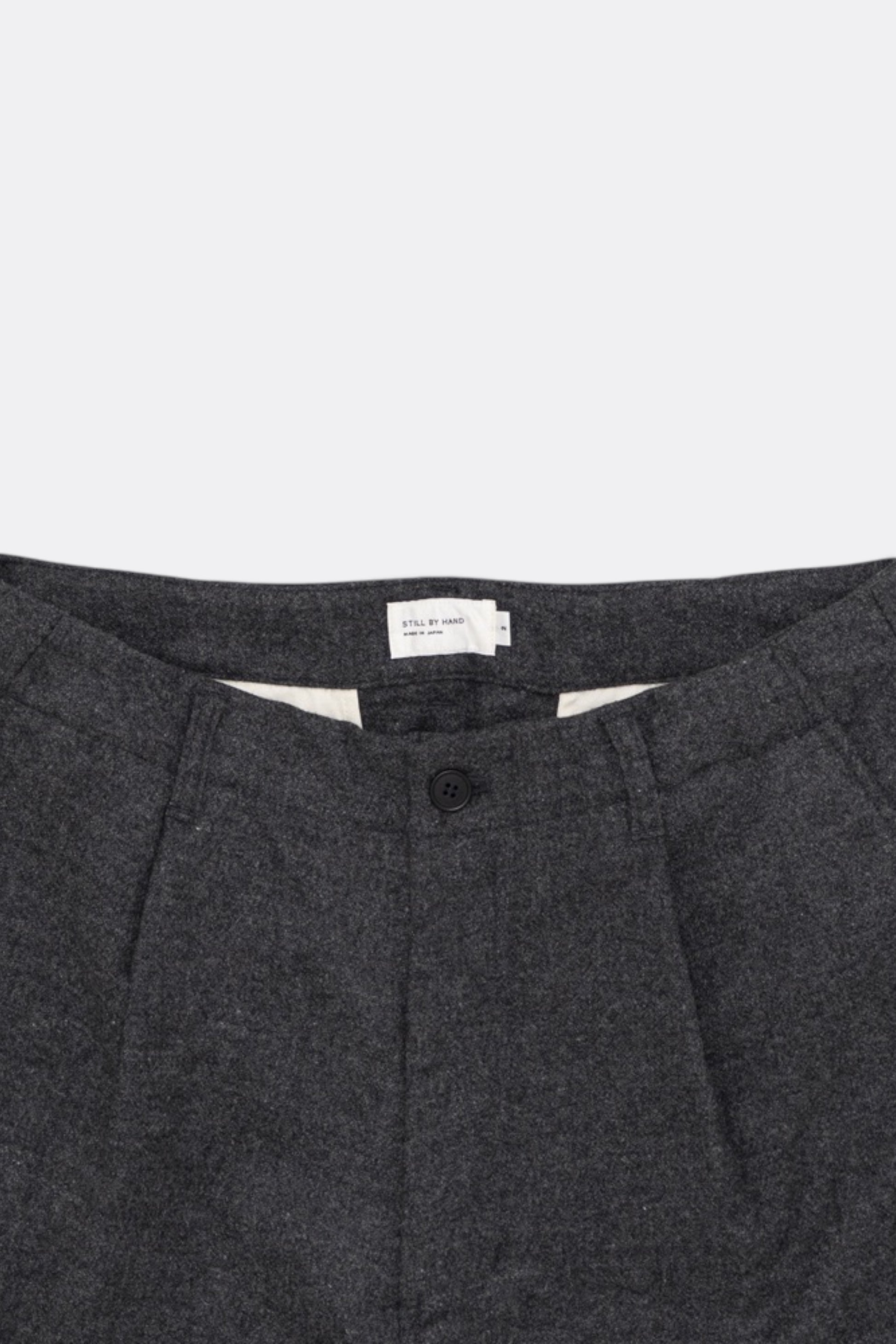 STILL BY HAND W/N Wide Pants Grey | Pantalon Laine Large Japonais | Edgar Bdx