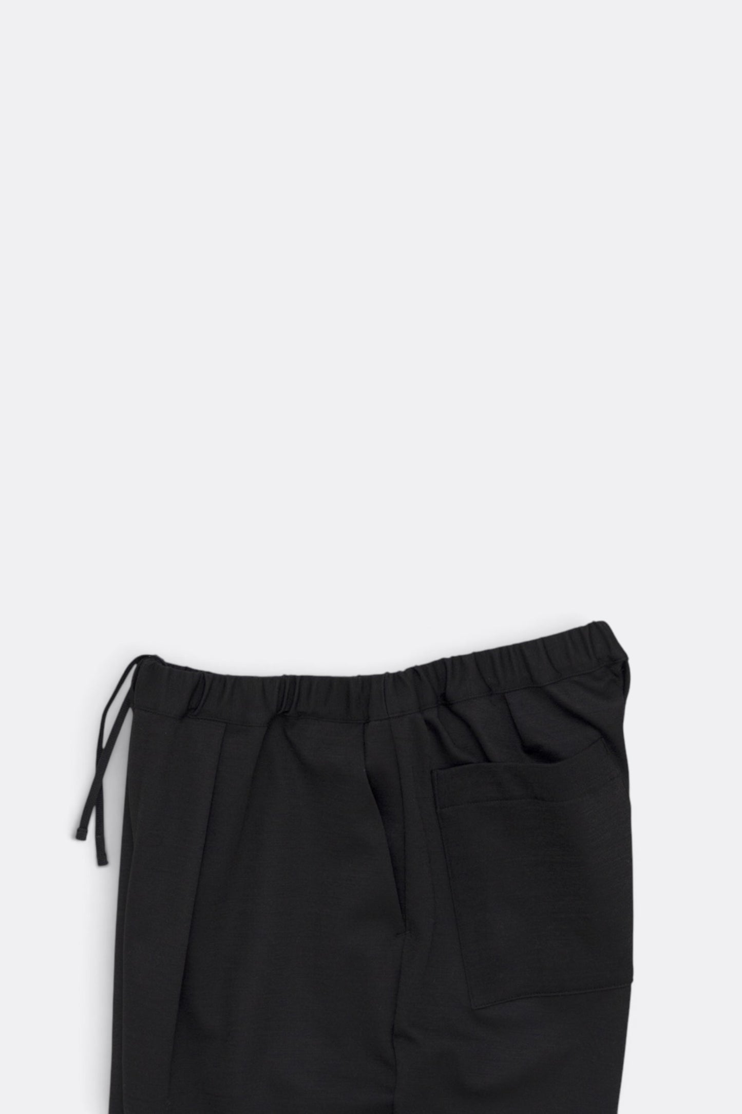 STILL BY HAND Wide Jersey Pants Black | Pantalon Jersey Laine Japonais | Edgar Bdx