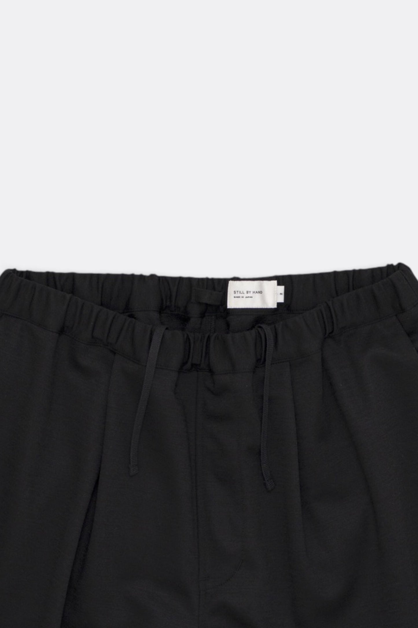 STILL BY HAND Wide Jersey Pants Black | Pantalon Jersey Laine Japonais | Edgar Bdx