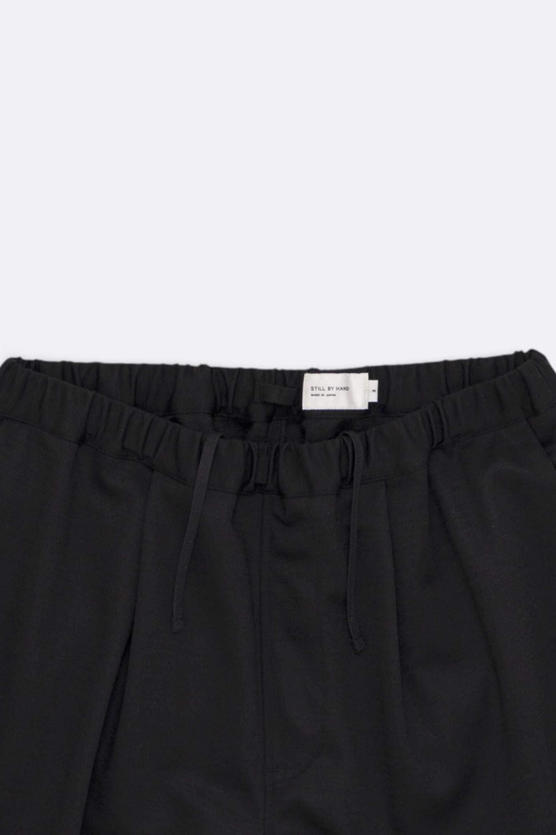 STILL BY HAND Wide Jersey Pants Black | Pantalon Jersey Laine Japonais | Edgar Bdx