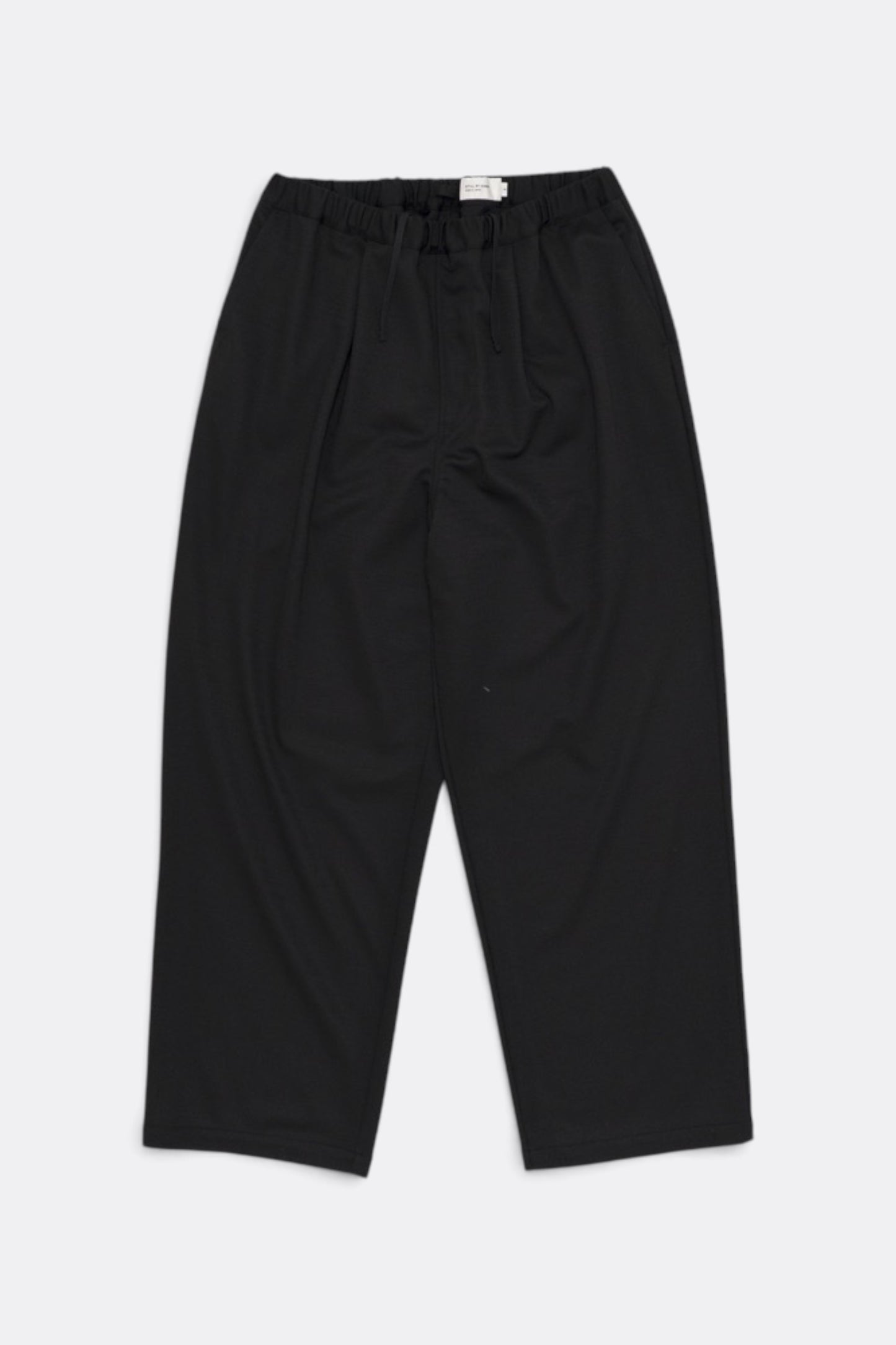 STILL BY HAND Wide Jersey Pants Black | Pantalon Jersey Laine Japonais | Edgar Bdx