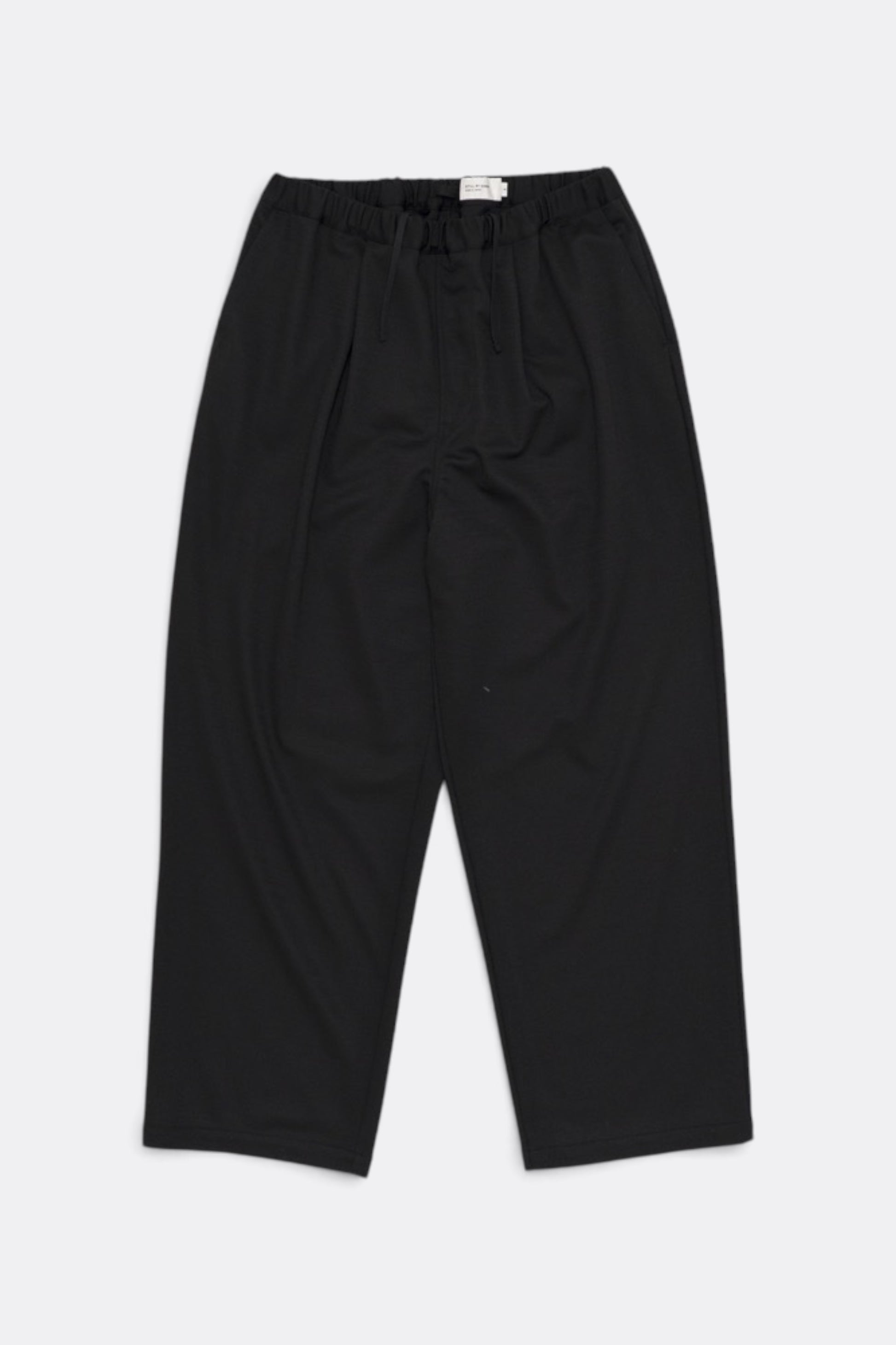 STILL BY HAND Wide Jersey Pants Black | Pantalon Jersey Laine Japonais | Edgar Bdx
