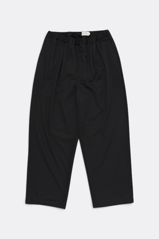 STILL BY HAND Wide Jersey Pants Black | Pantalon Jersey Laine Japonais | Edgar Bdx