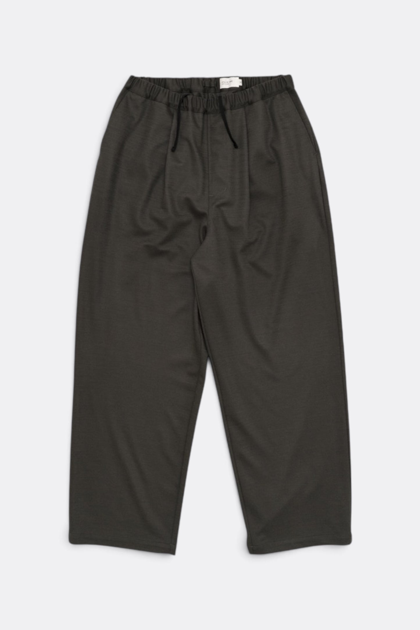 Wide Jersey Pants (Brown Charcoal)