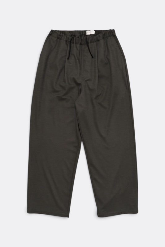 Wide Jersey Pants (Brown Charcoal)