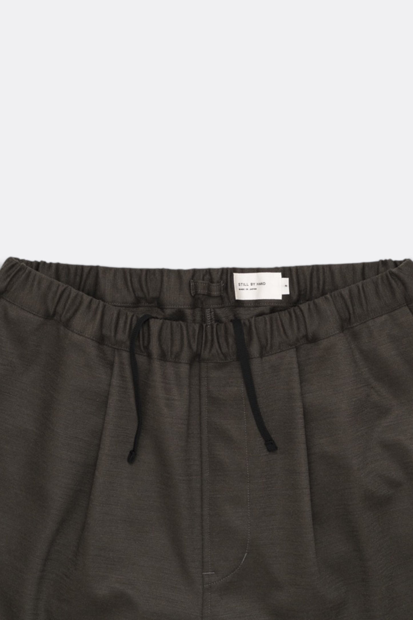 Wide Jersey Pants (Brown Charcoal)