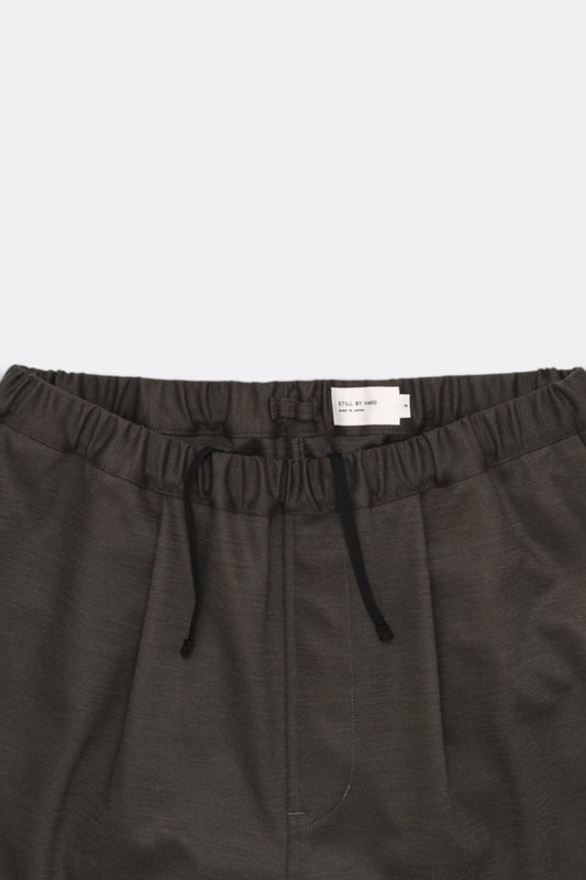 Wide Jersey Pants (Brown Charcoal)