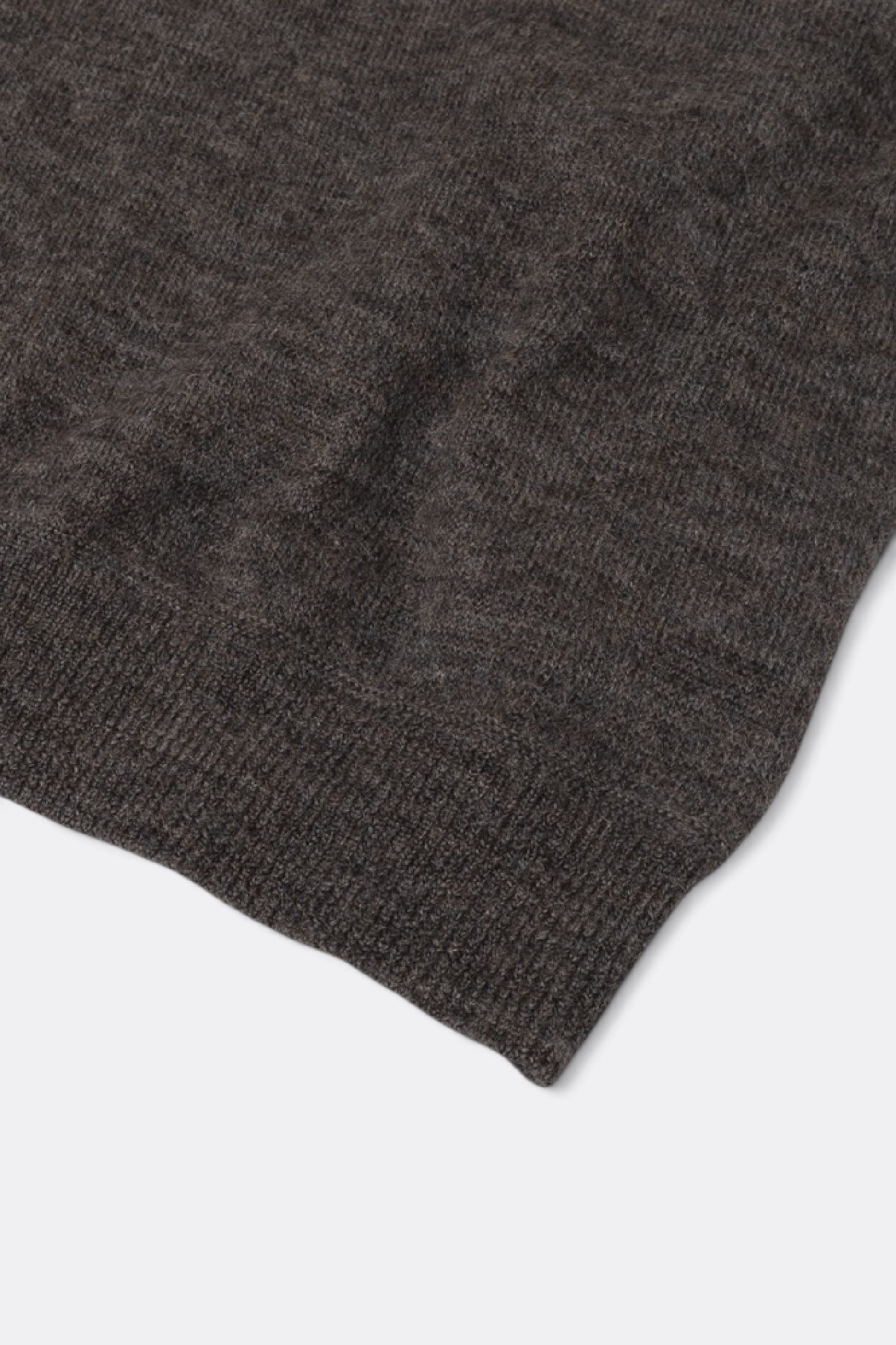 STILL BY HAND Wool Mohair Pullover Ash Brown | Pull Mohair Japonais | Edgar Bdx
