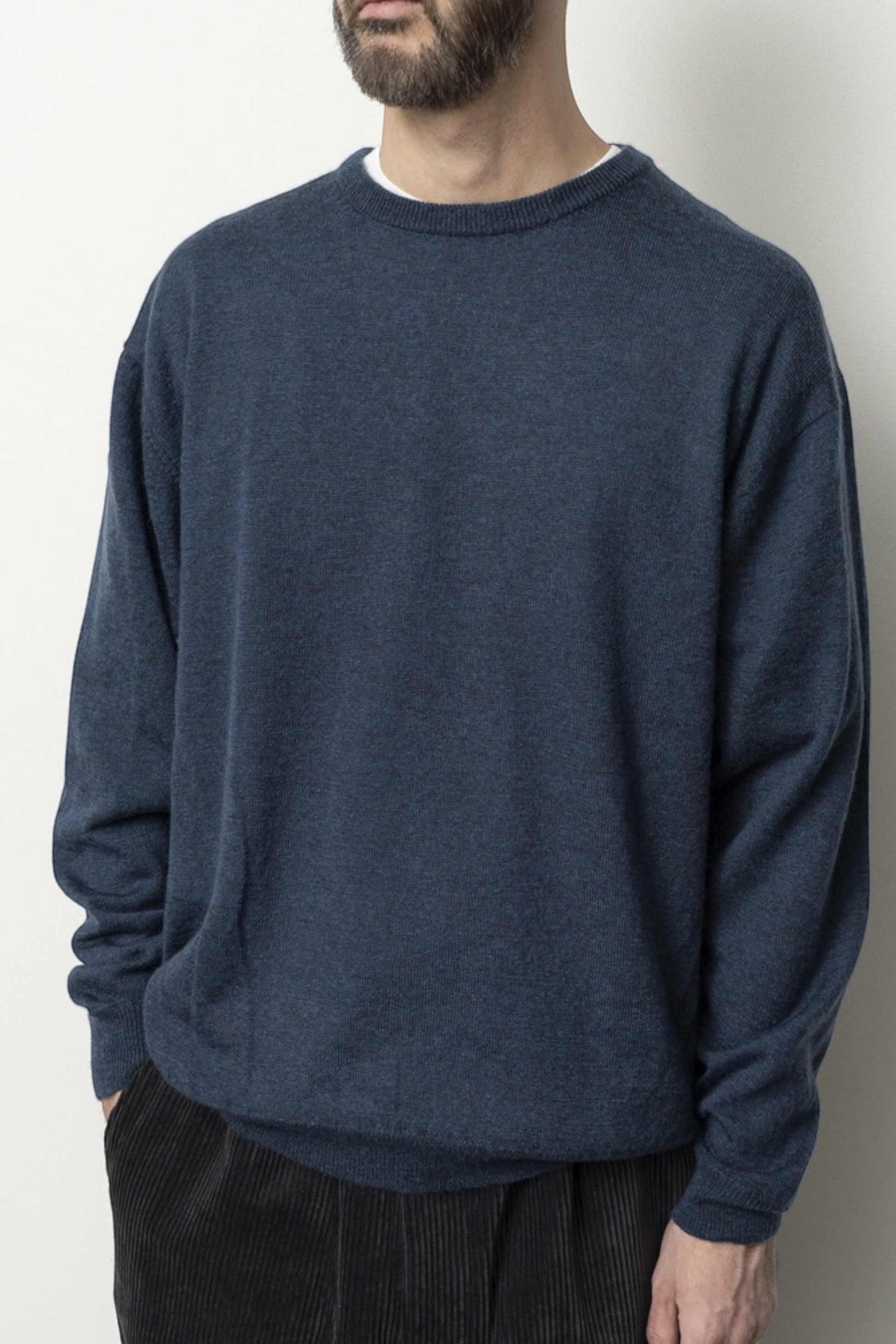 STILL BY HAND Wool Mohair Pullover Ash Brown | Pull Mohair Japonais | Edgar Bdx