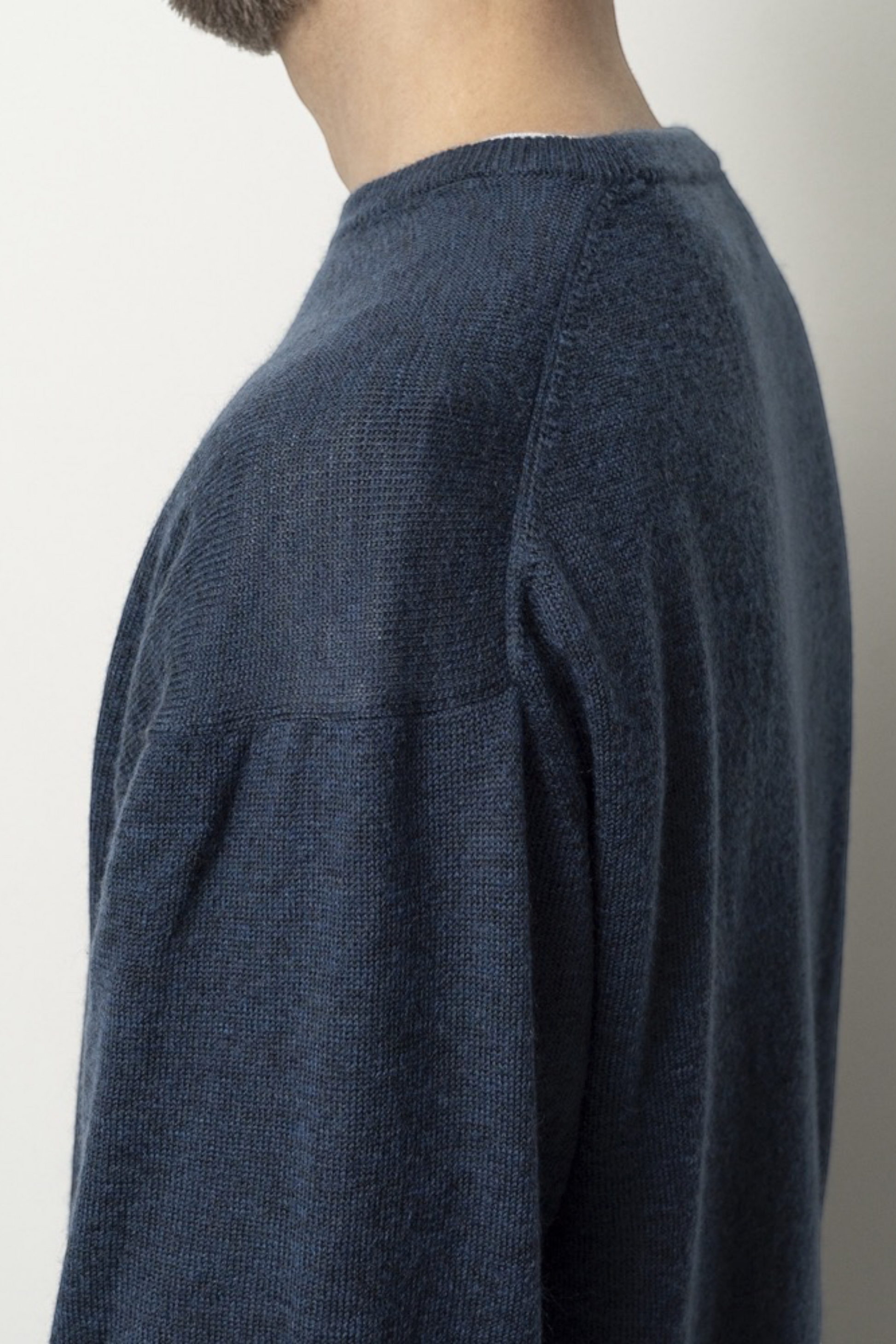 STILL BY HAND Wool Mohair Pullover Ash Brown | Pull Mohair Japonais | Edgar Bdx