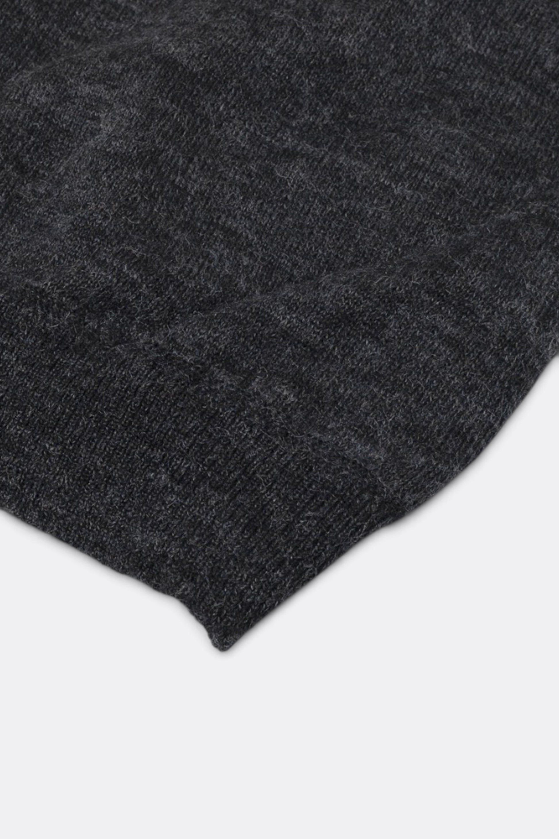 STILL BY HAND Wool Mohair Pullover Charcoal | Pull Mohair Japonais | Edgar Bdx
