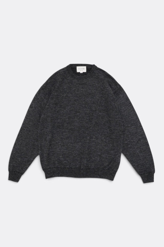 STILL BY HAND Wool Mohair Pullover Charcoal | Pull Mohair Japonais | Edgar Bdx