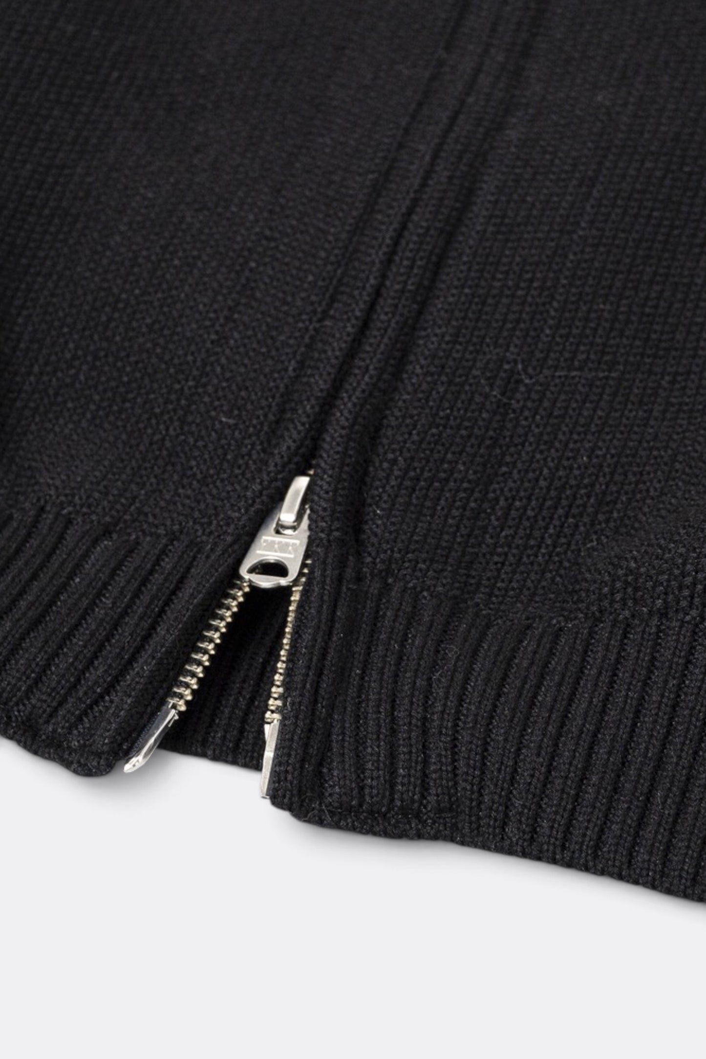 STILL BY HAND Zip Up Cardigan Black | Cardigan Maille Japonais | Edgar Bdx
