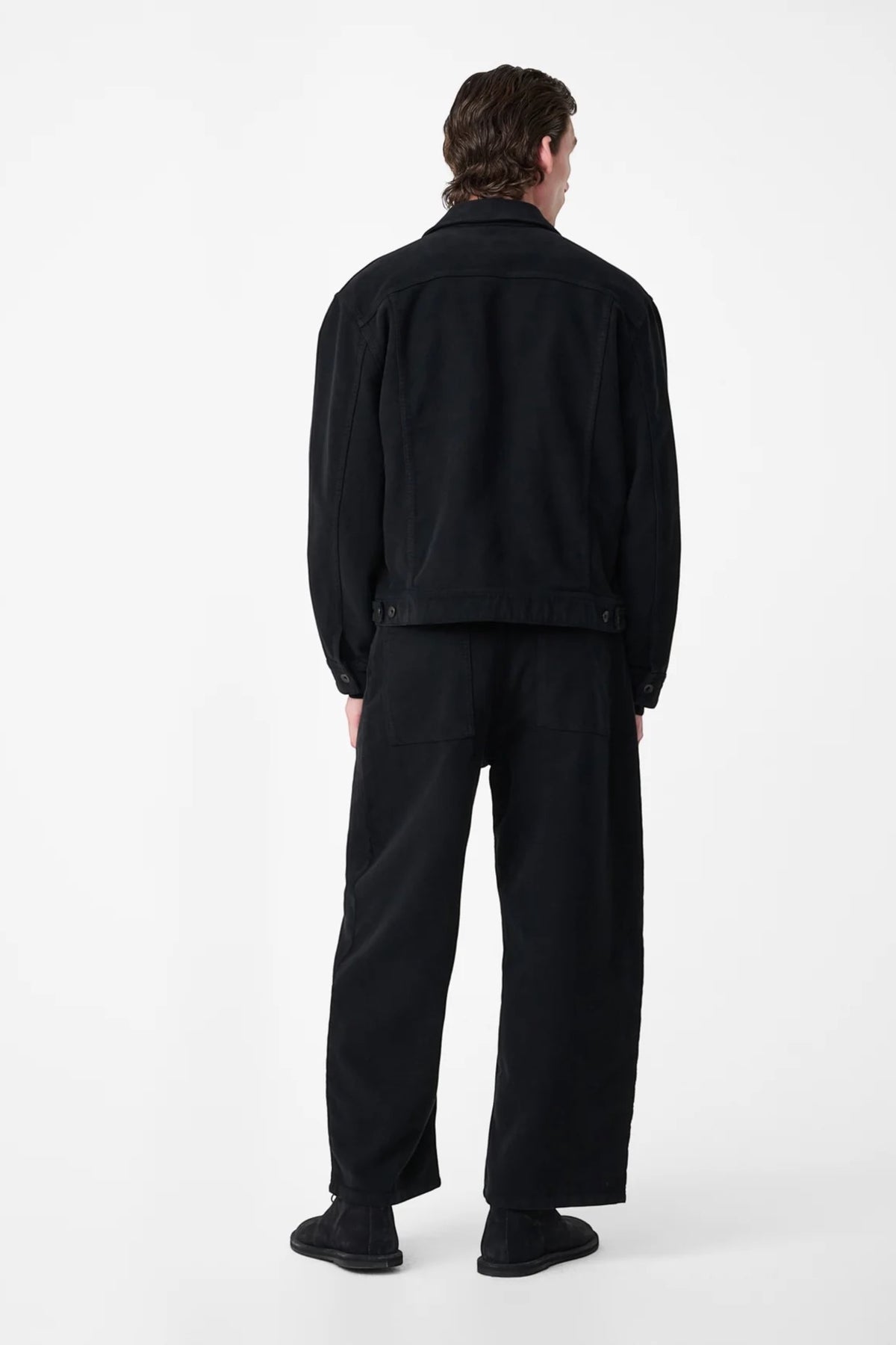 STUDIO NICHOLSON Derby Moleskin Jacket Black | Edgar Bdx