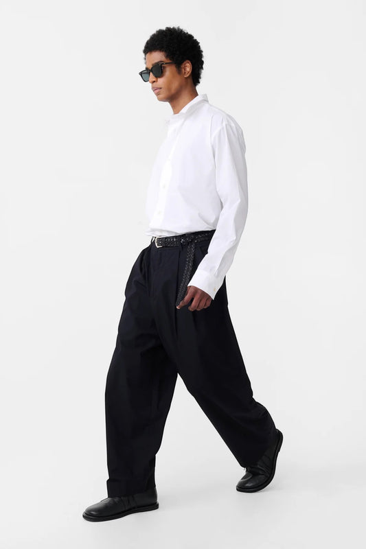 STUDIO NICHOLSON Hal Shirt Optic White | Chemise Coton Premium | Edgar Bdx