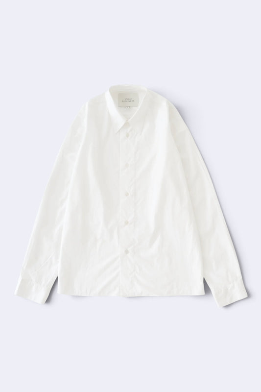 STUDIO NICHOLSON Hal Shirt Optic White | Chemise Coton Premium | Edgar Bdx
