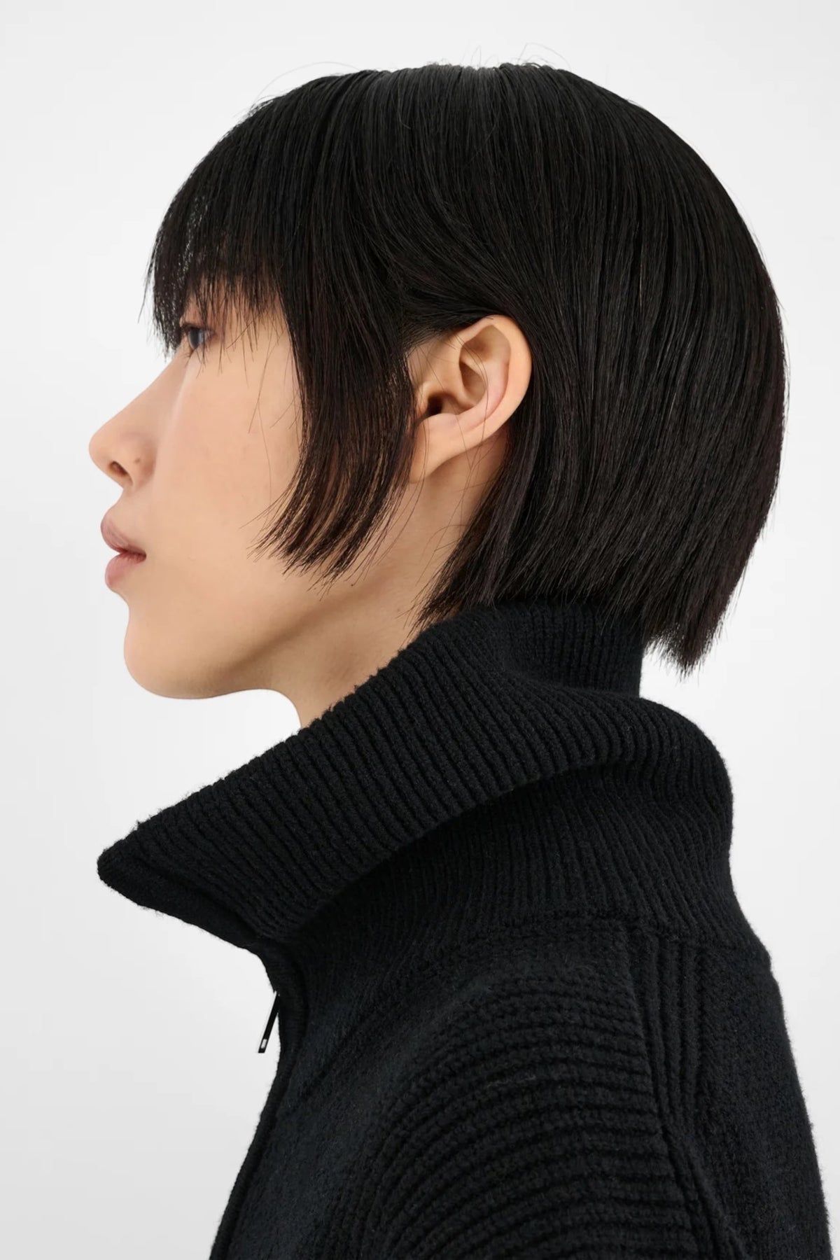 STUDIO NICHOLSON Sandos Knit Black | Pull Mérinos RWS | Edgar Bdx