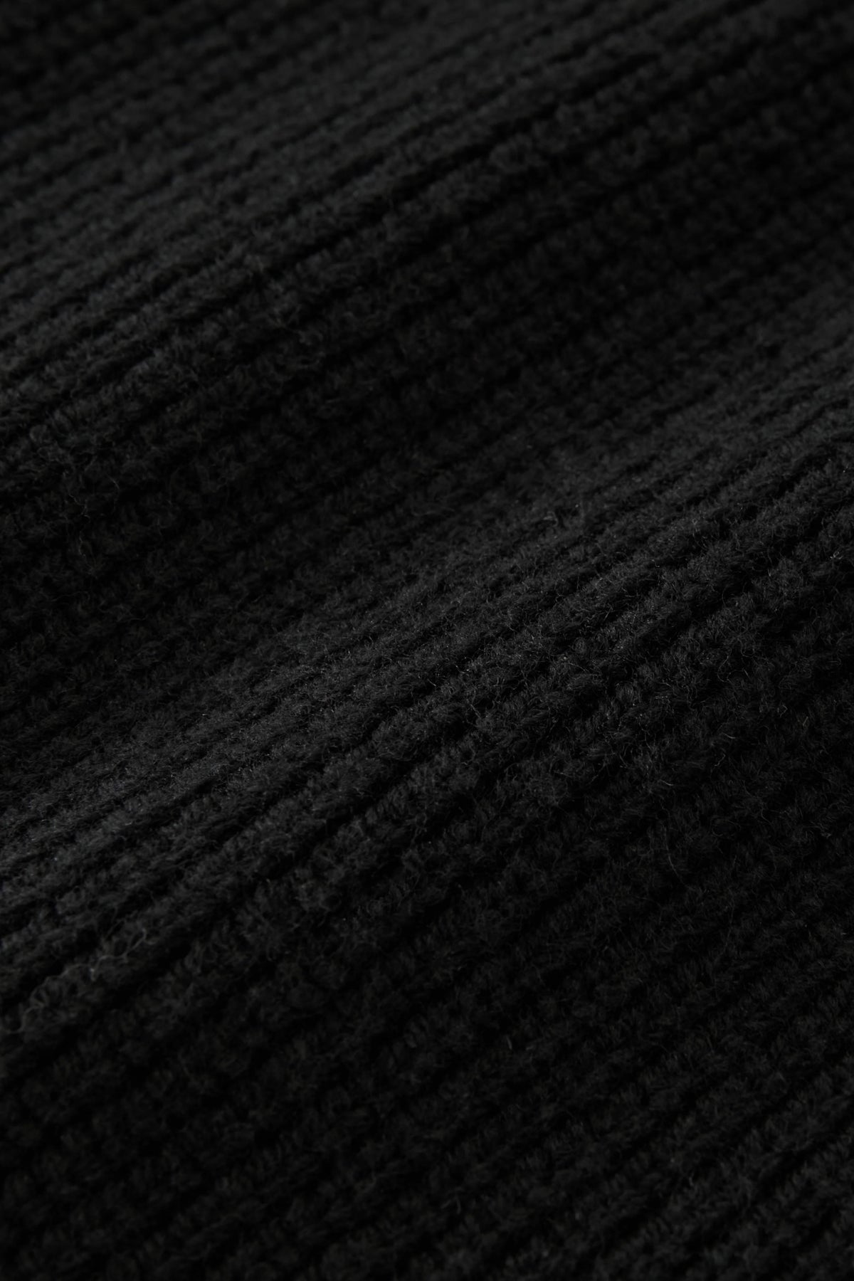 STUDIO NICHOLSON Sandos Knit Black | Pull Mérinos RWS | Edgar Bdx