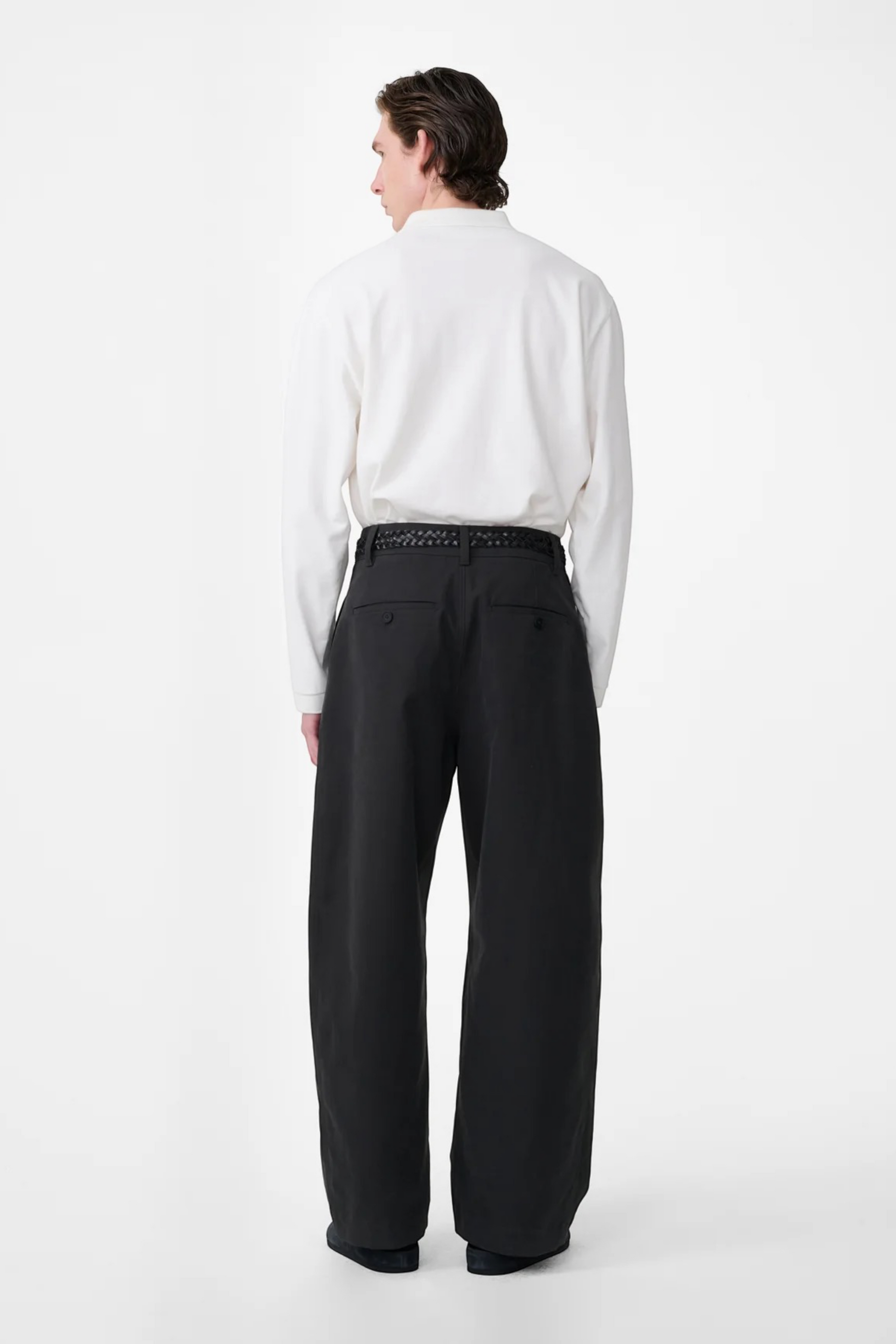 STUDIO NICHOLSON Sudds Long Sleeve Jersey Parchment | T-Shirt Coton Premium | Edgar Bdx