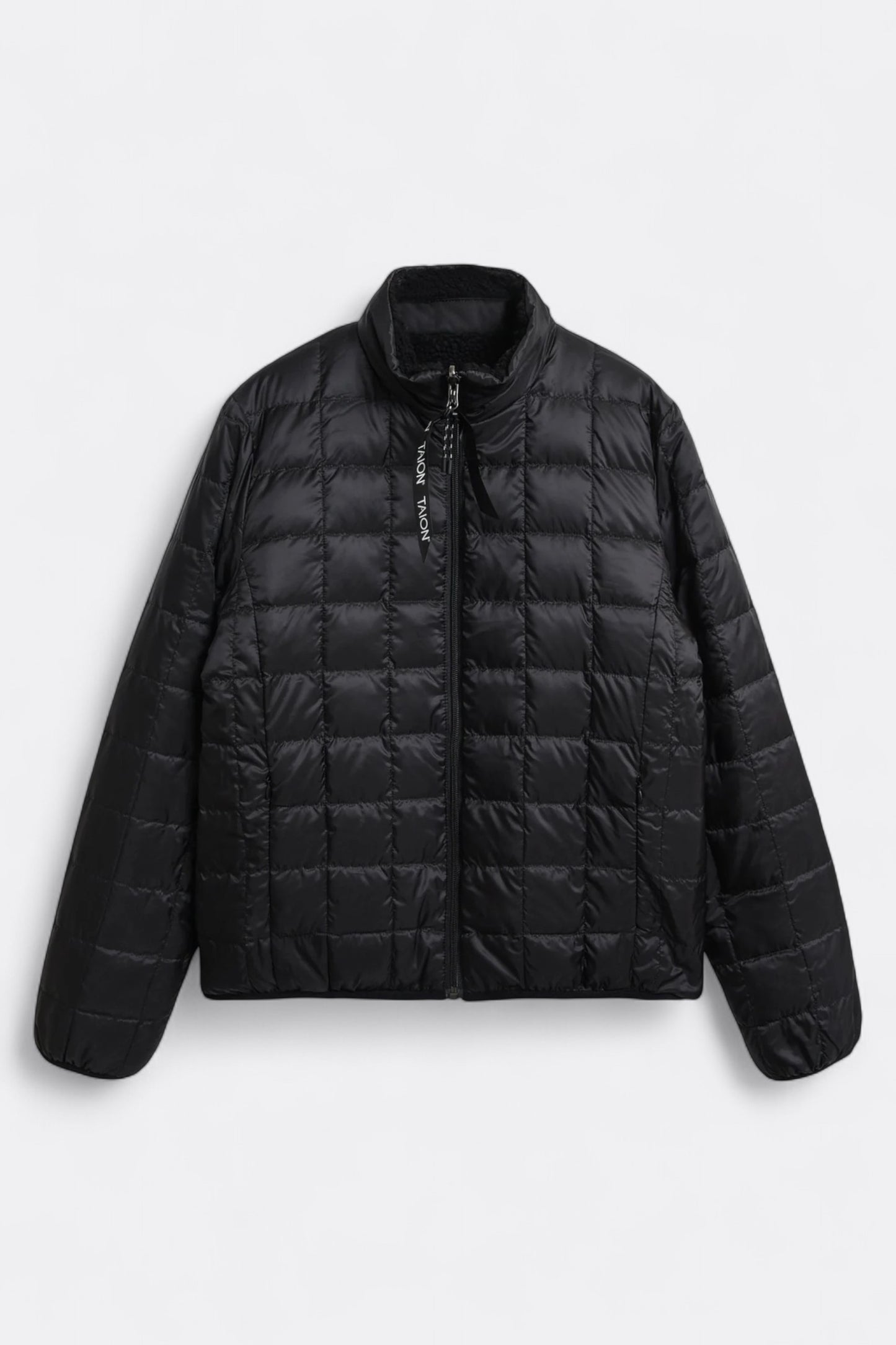 Taion - Down × Boa Reversible Down Vest (Black / Black)