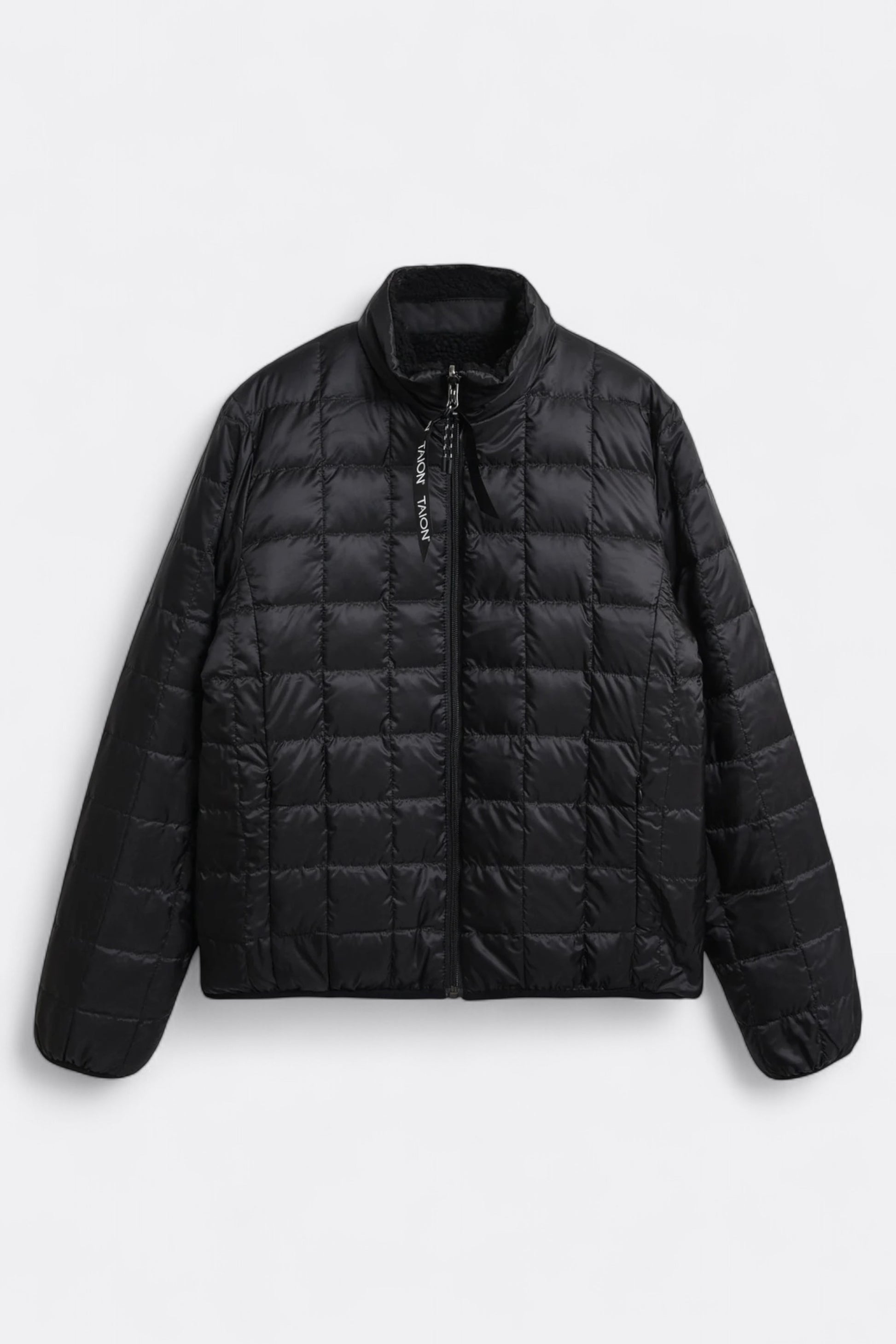 Taion - Down × Boa Reversible Down Vest (Black / Black)