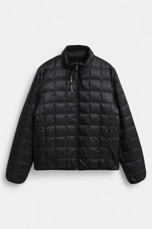 Taion - Down × Boa Reversible Down Vest (Black / Black)