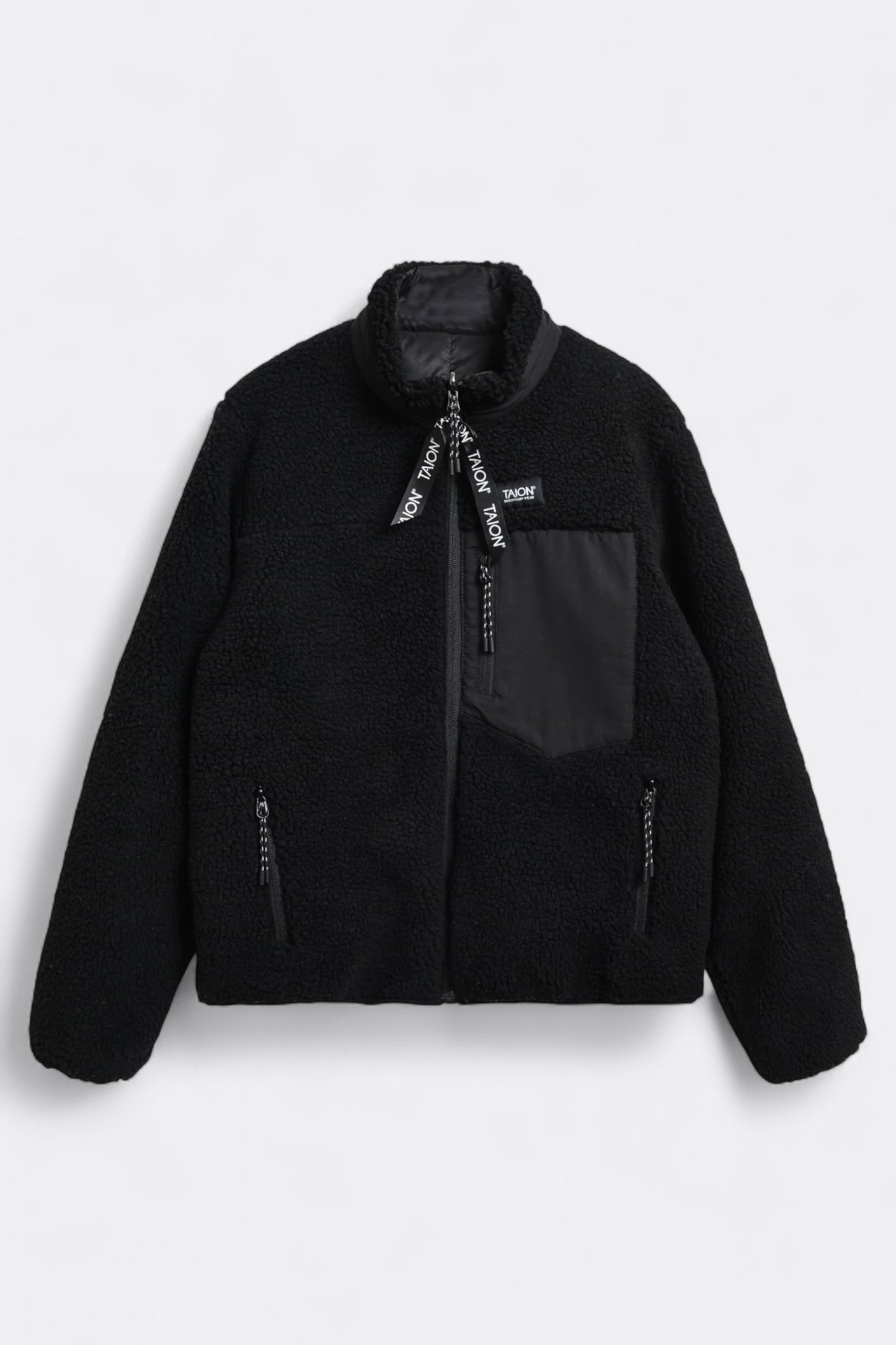 Taion - Down × Boa Reversible Down Vest (Black / Black)